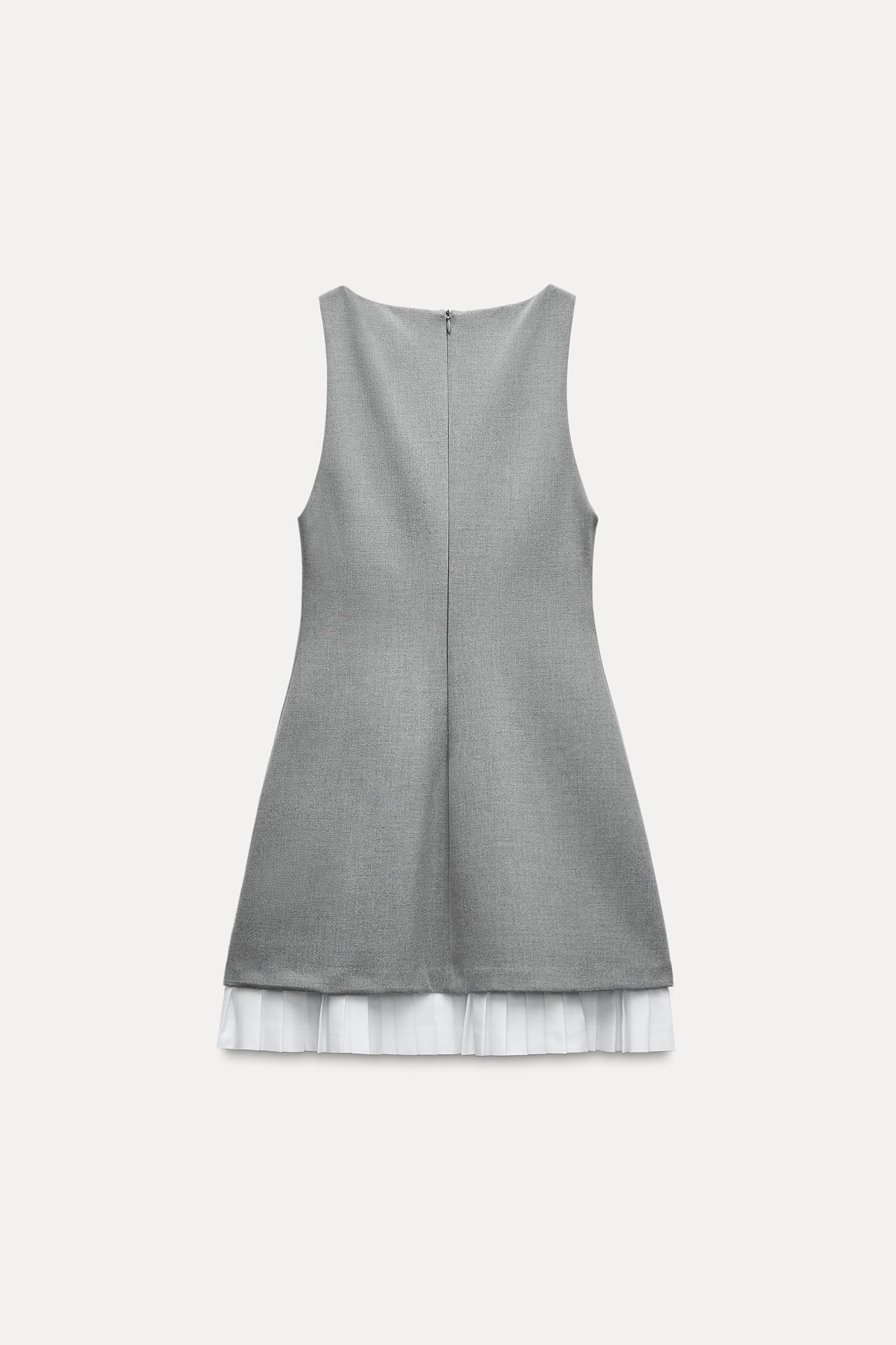 COMBINATION SHORT POPLIN DRESS Product Image