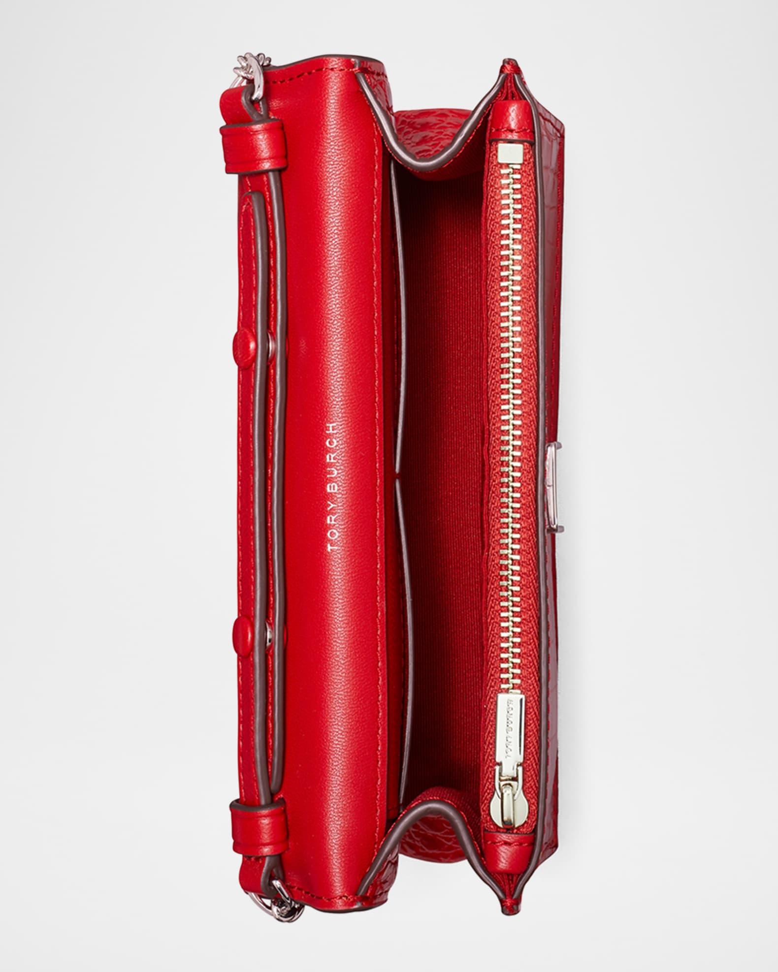 Kira Mini Croc-Embossed Leather Top-Handle Bag Product Image