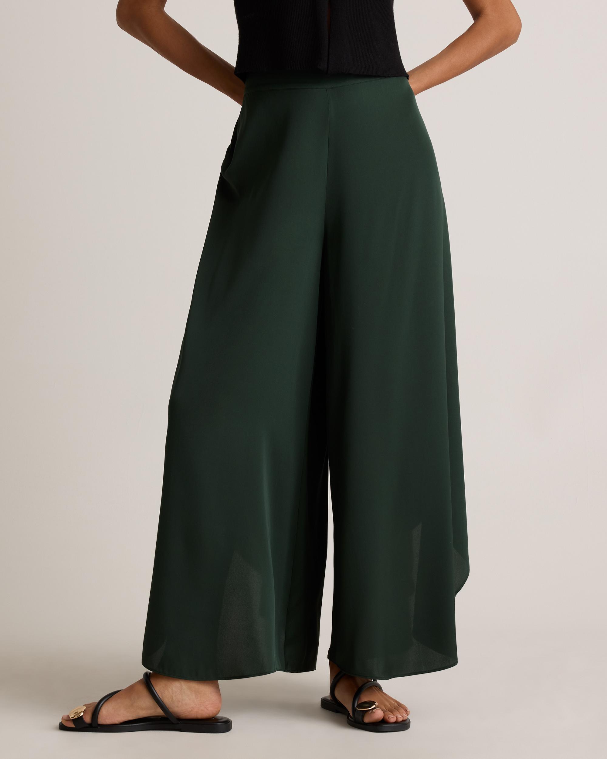 Quince | Women's Washable Stretch Silk Palazzo Pants Mulberry Silk Product Image