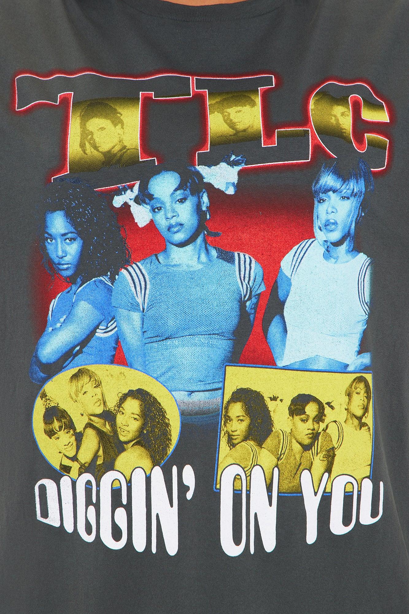 TLC Diggin On You Washed Oversized Tee - Black Female Product Image