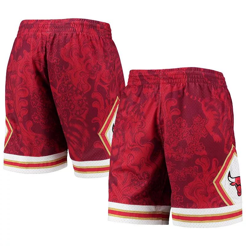 Men's Mitchell & Ness Red Chicago Bulls Hardwood Classics Lunar New Year Swingman Shorts, Size: XL Product Image