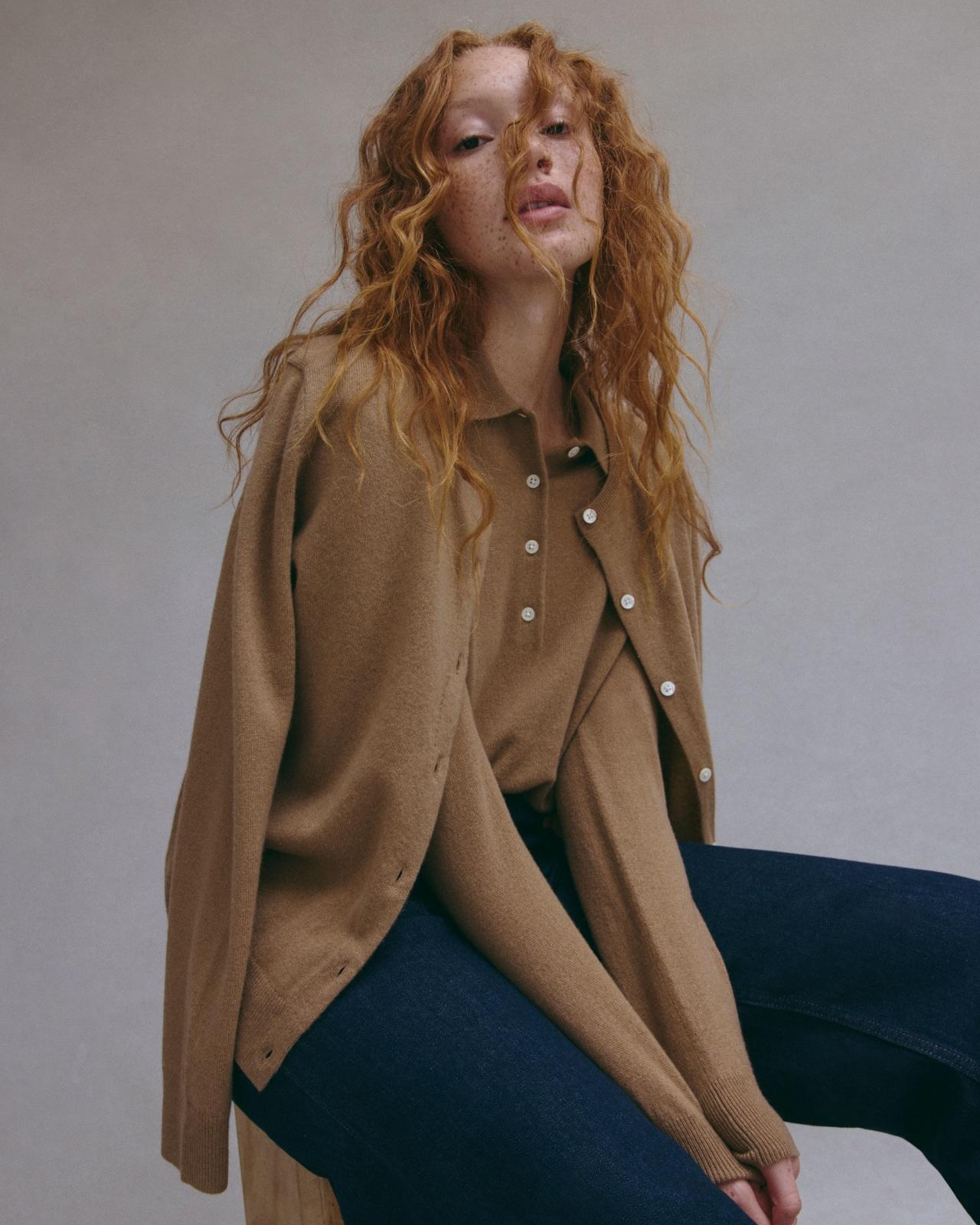 Womens Classic Polo in Cashmere Sweater by Everlane Product Image