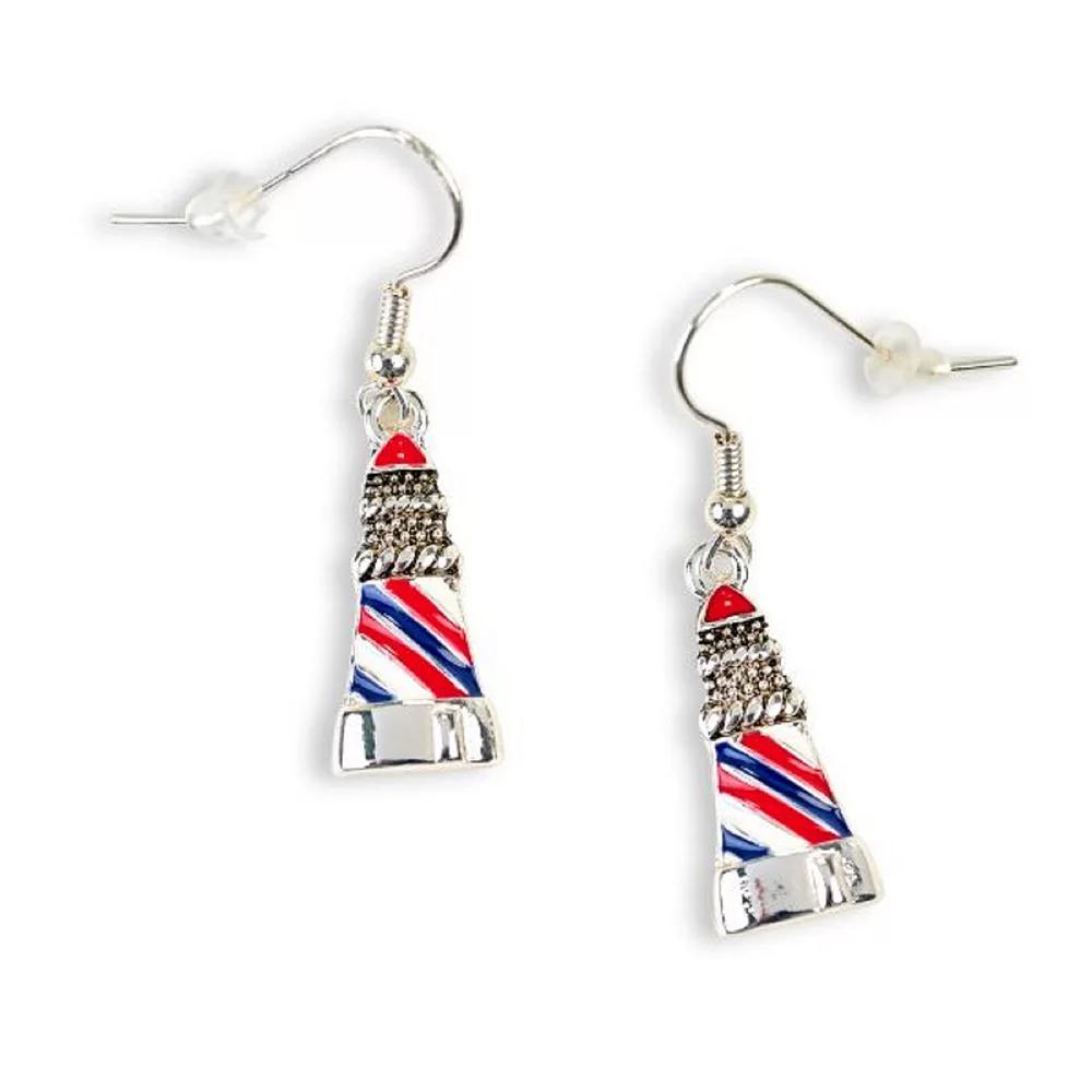 Celebrate Together™ Americana Silver Tone Lighthouse Drop Earrings, Women's, Multi Product Image