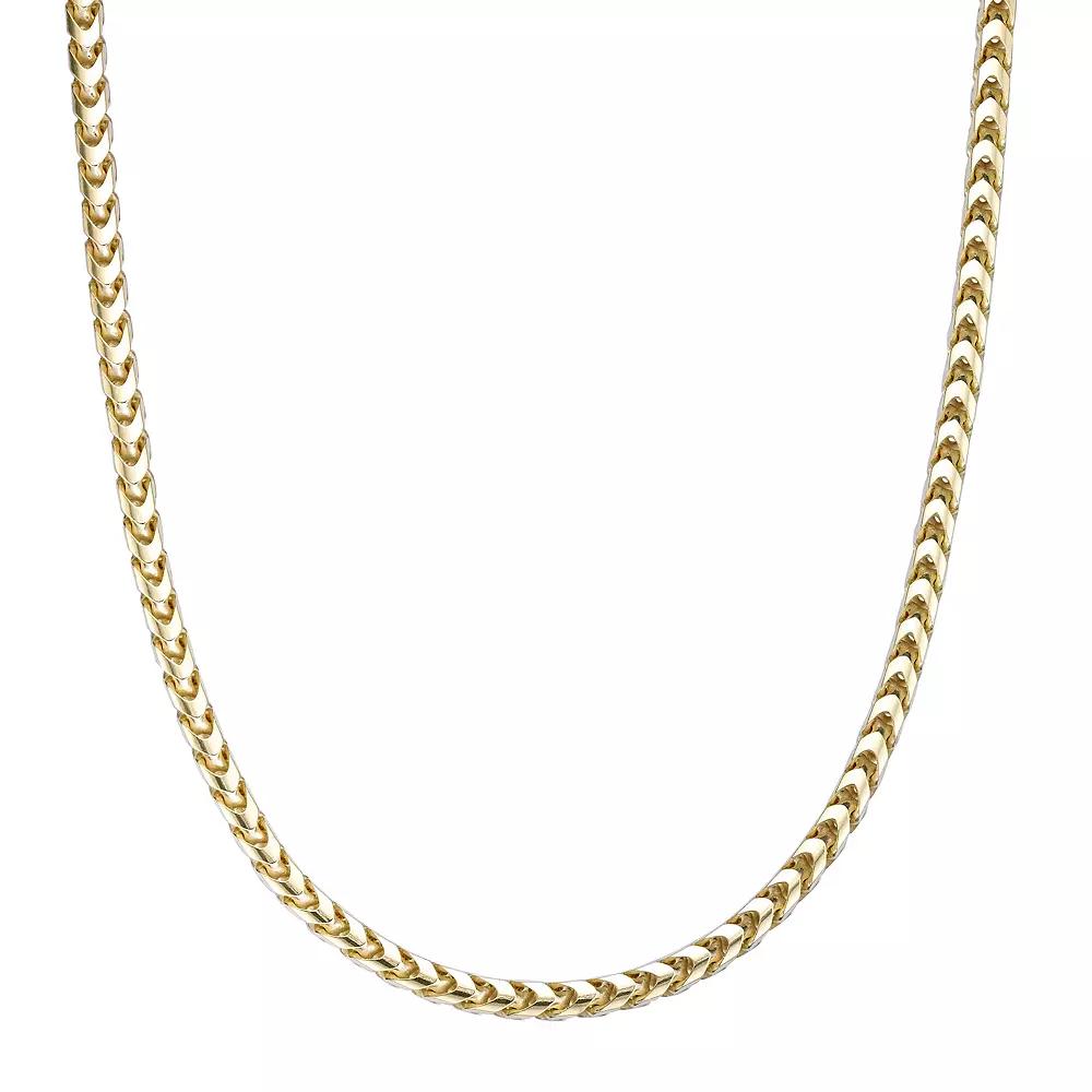 Men's LYNX 14k Gold Over Silver 4.1mm Franco Chain Necklace, Size: 24", Gold Tone Product Image