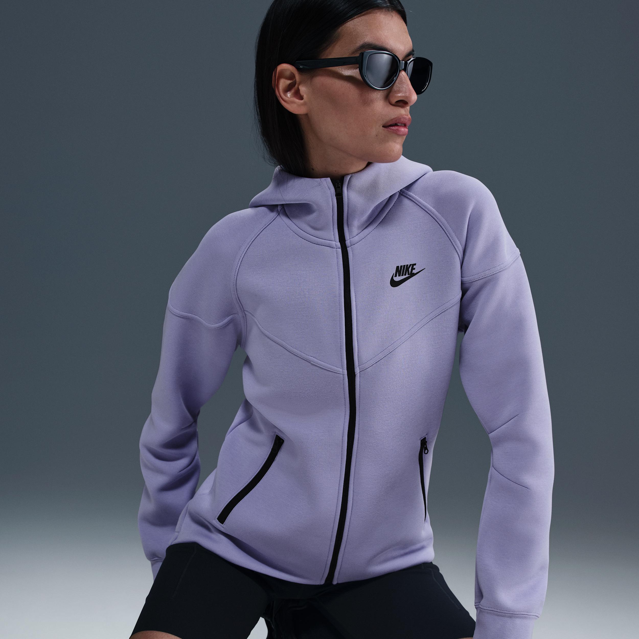Womens Nike Sportswear Tech Fleece Windrunner Full-Zip Hoodie | FB8338-533 Product Image