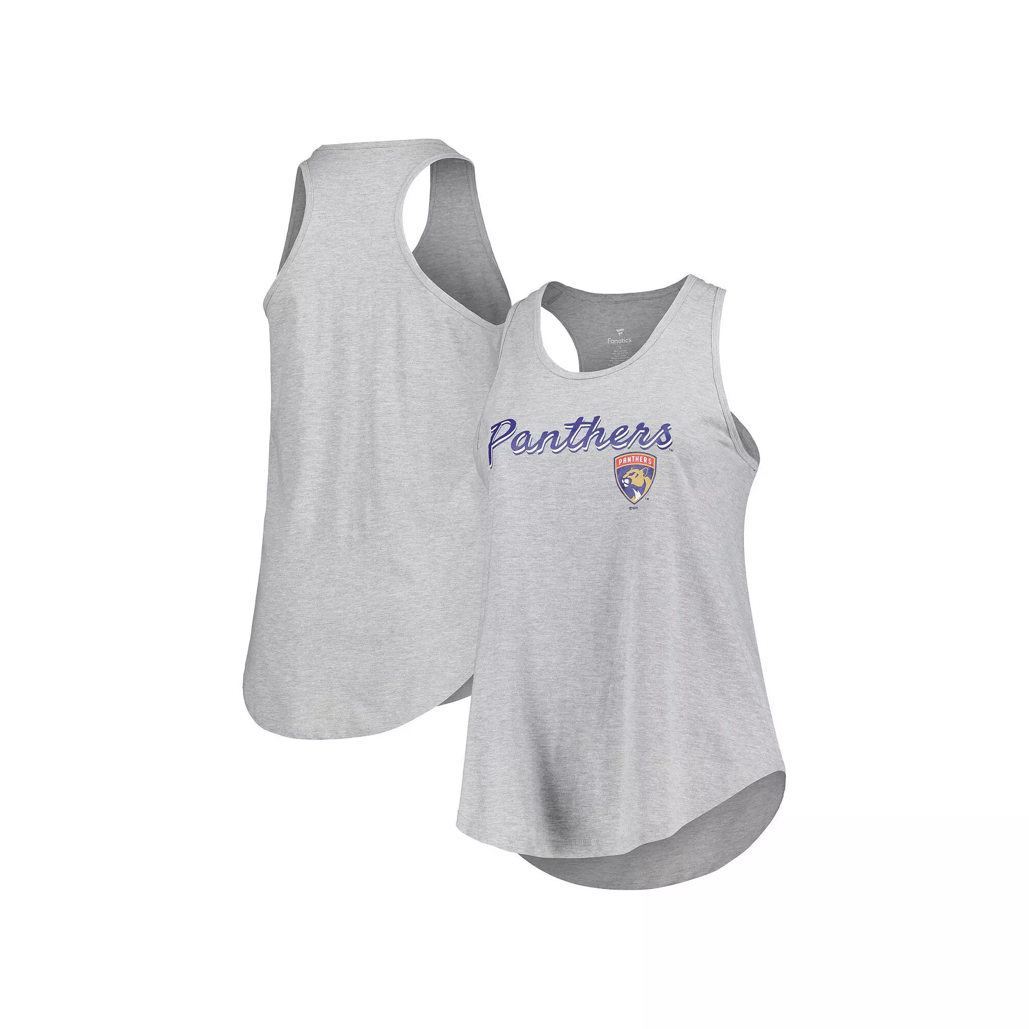 Women's Fanatics Branded Heather Gray Florida Panthers Plus  Product Image