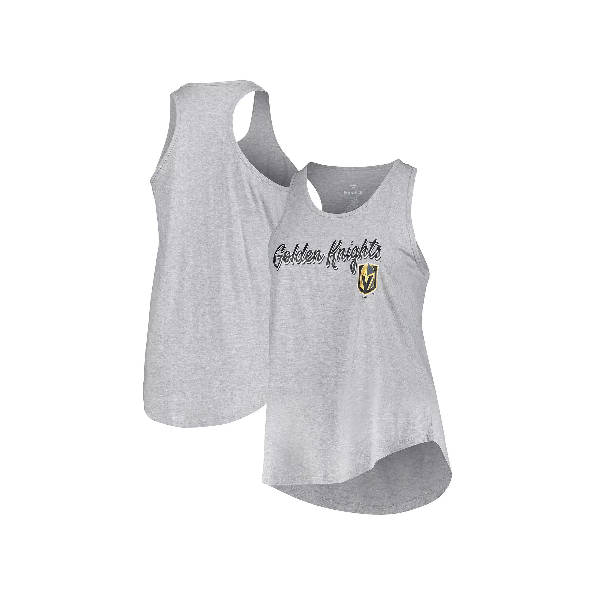 Women's Fanatics Branded Heather Gray Vegas Golden Knights Plus  Product Image