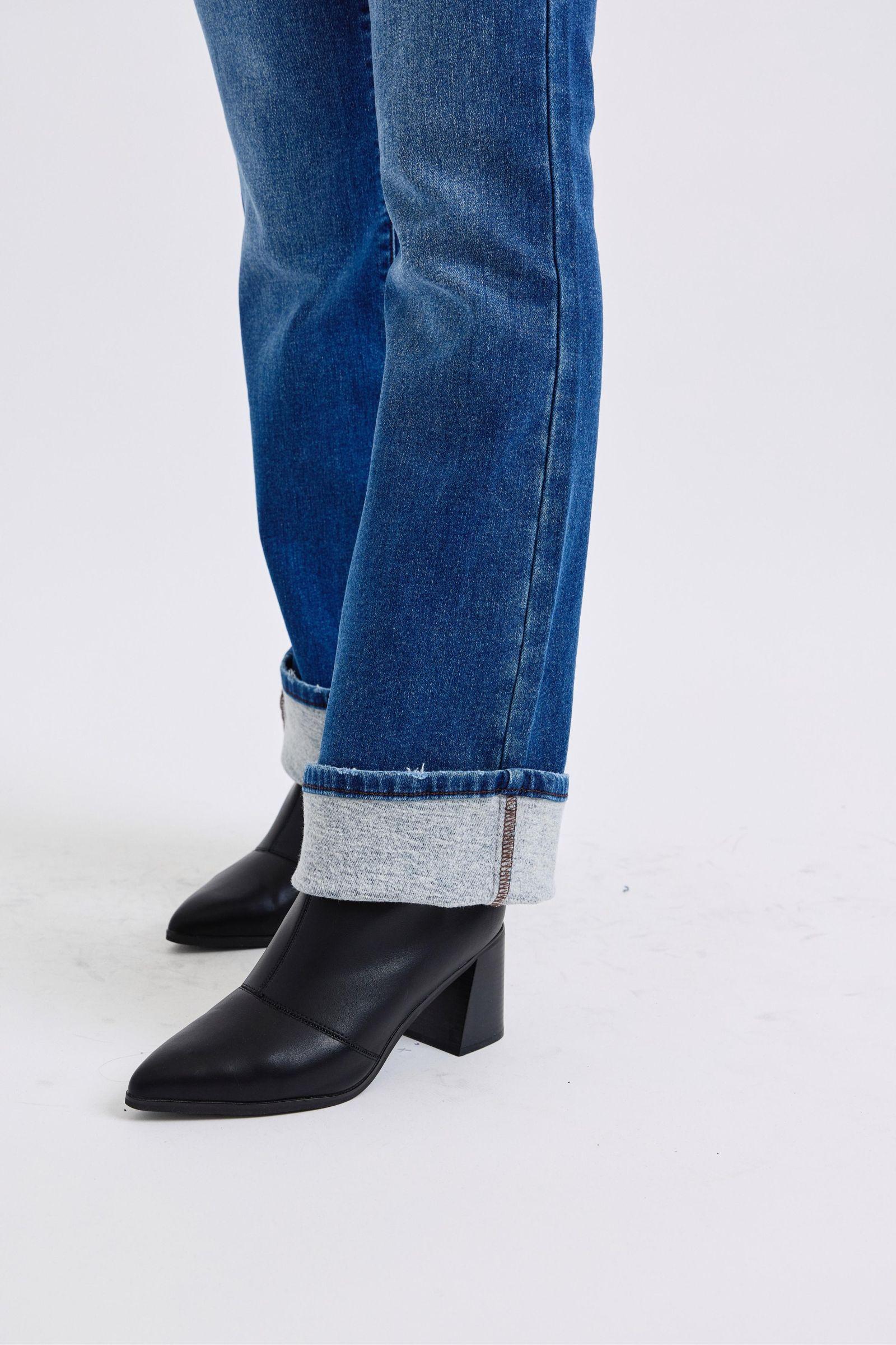 Rylee Mid-Rise Bootcut Judy Blue Jeans with Thermal Lining - ONLINE EXCLUSIVE! Product Image