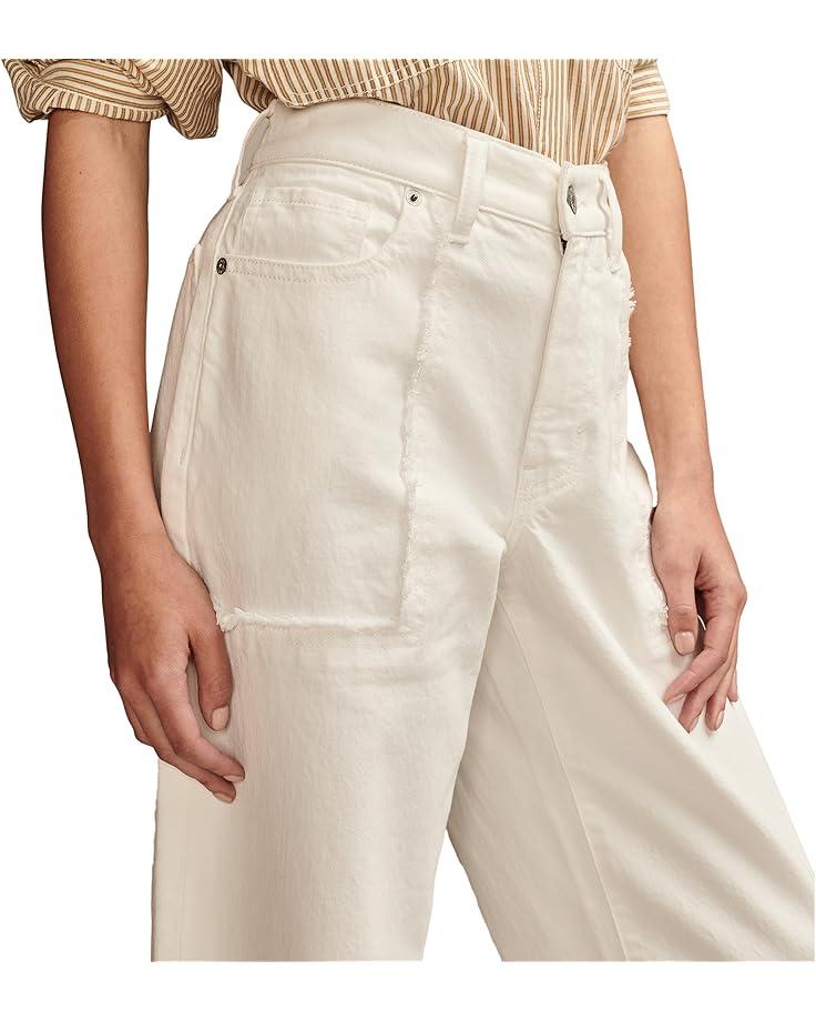 Balloon Ankle Jeans in Optic White Product Image