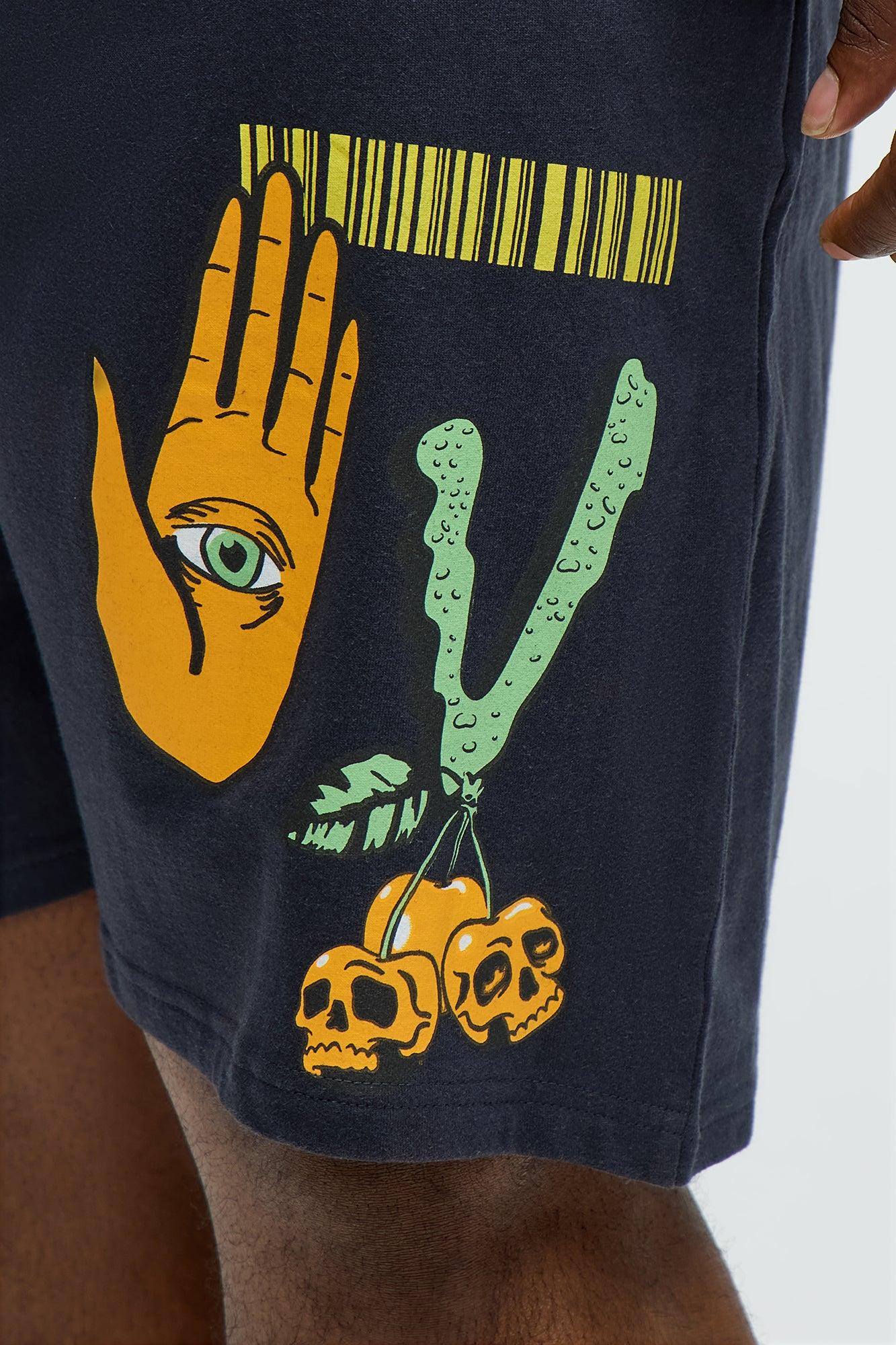 Stack Cash Chase Stars Sweatshorts - Black Male Product Image