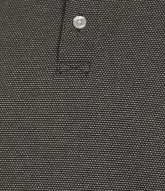 Hart Schaffner Marx Short Sleeve Luxury Performance Texture Polo Shirt Product Image