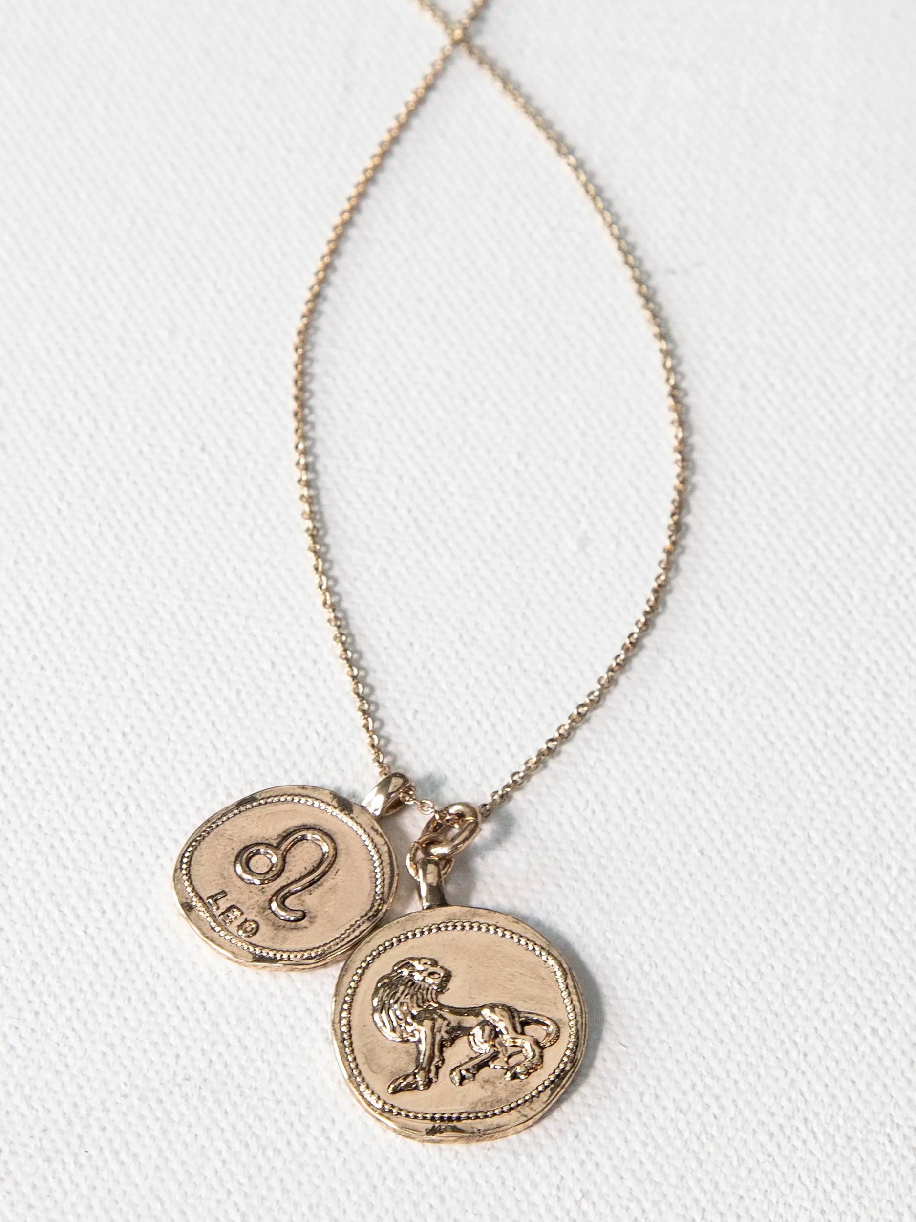 Zodiac Coin Necklace - Capricorn Product Image
