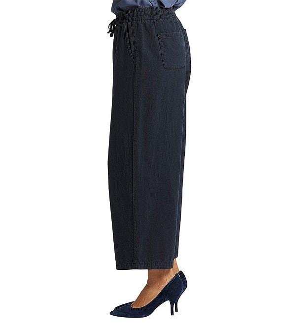 NYDJ Jayne Wide Leg Pull-On Denim Pants Product Image