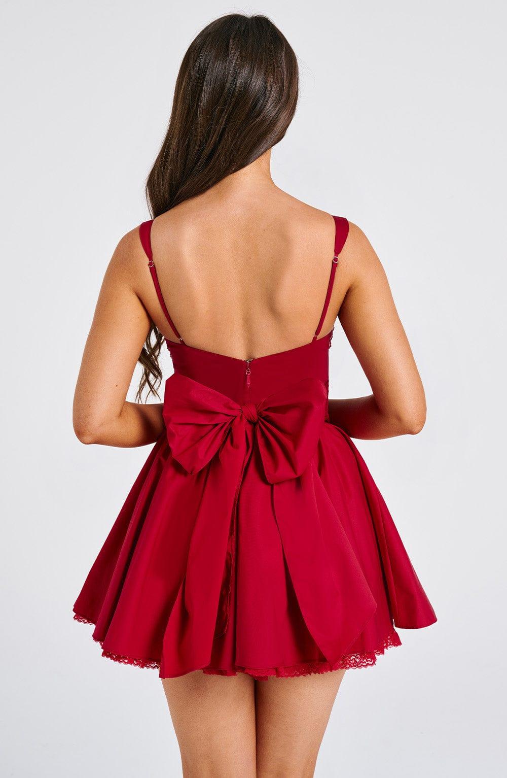 Josie Mini Dress - Red Product Image