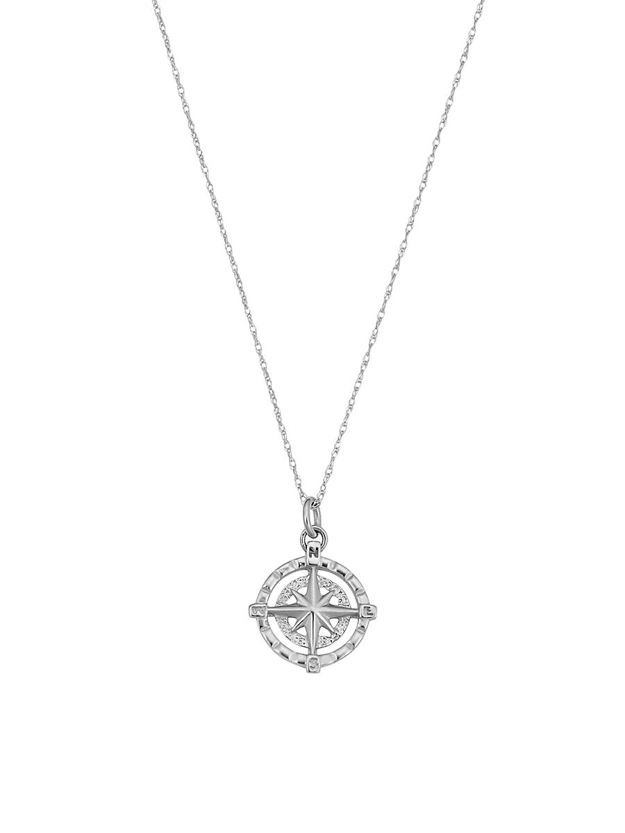 Womens Compass Pendant Necklace Product Image