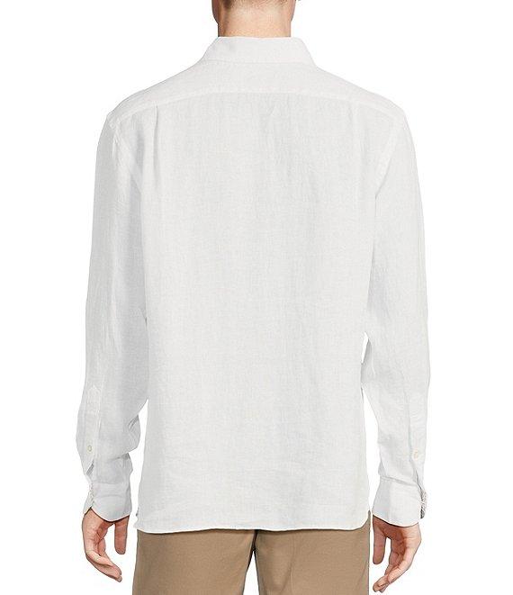 Cremieux Blue Label Cape Town Collection Solid Long Sleeve Woven Linen Shirt Product Image
