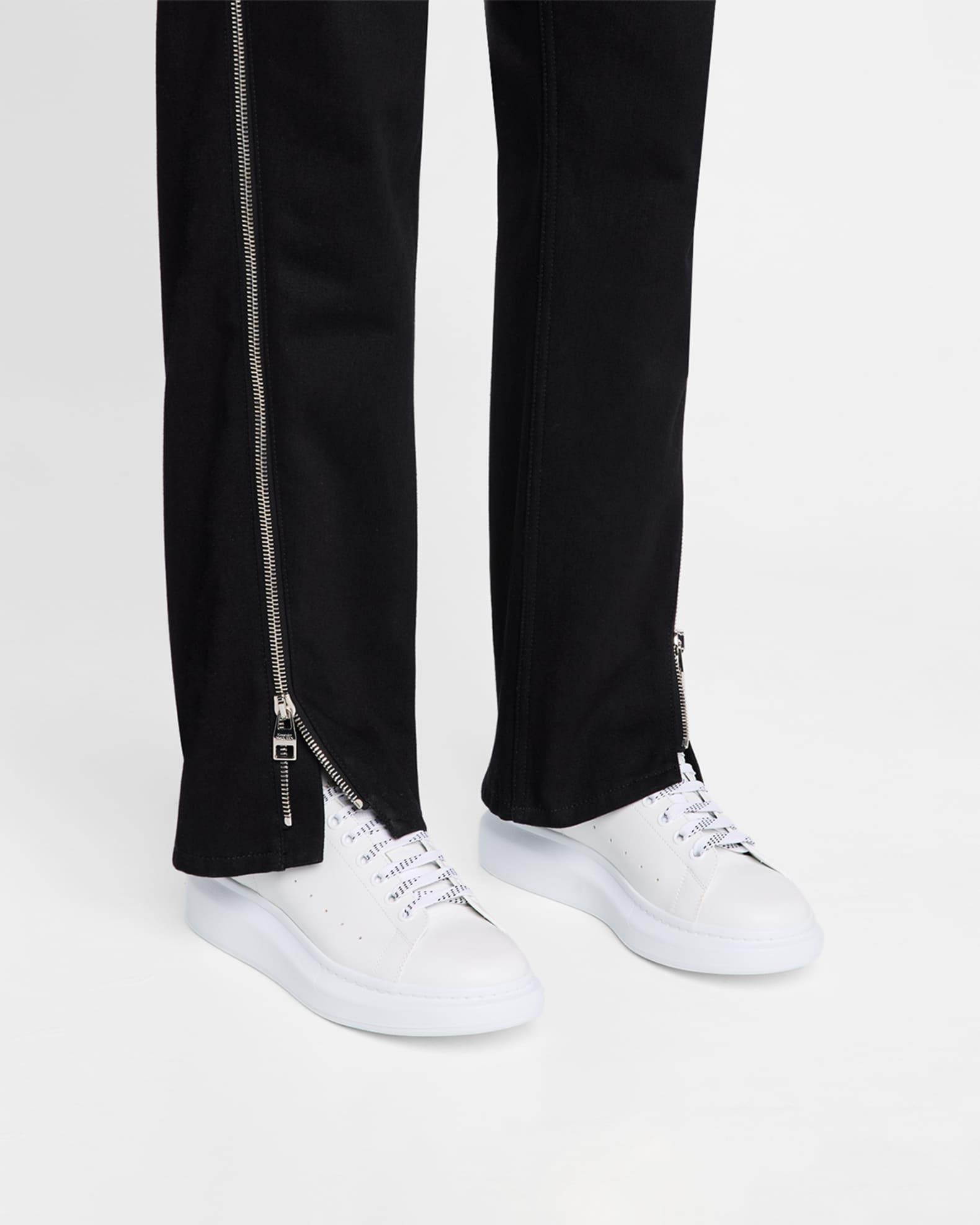 Mens Oversized Leather Platform Sneakers Product Image