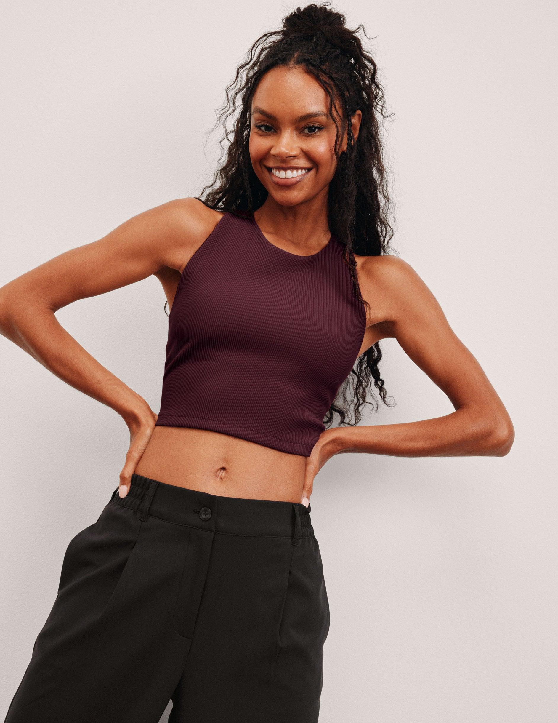 Refocus Ribbed Cropped Tank Product Image