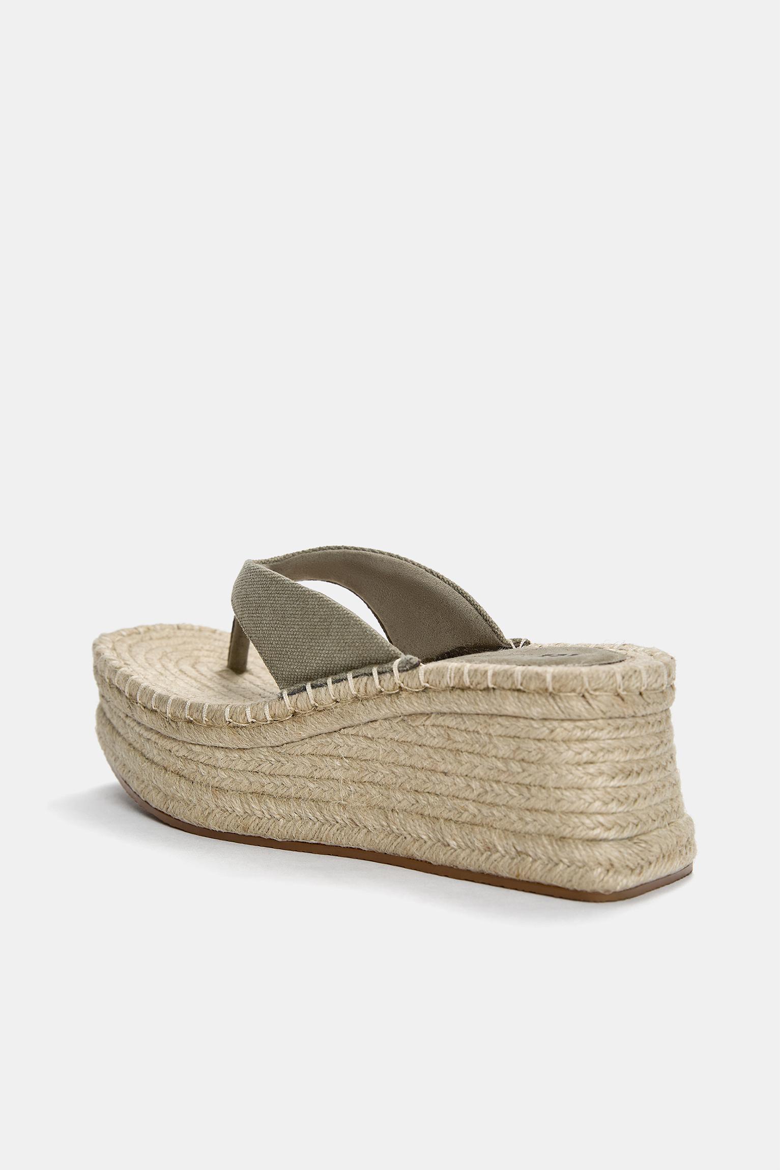 Jute wedge sandals Product Image