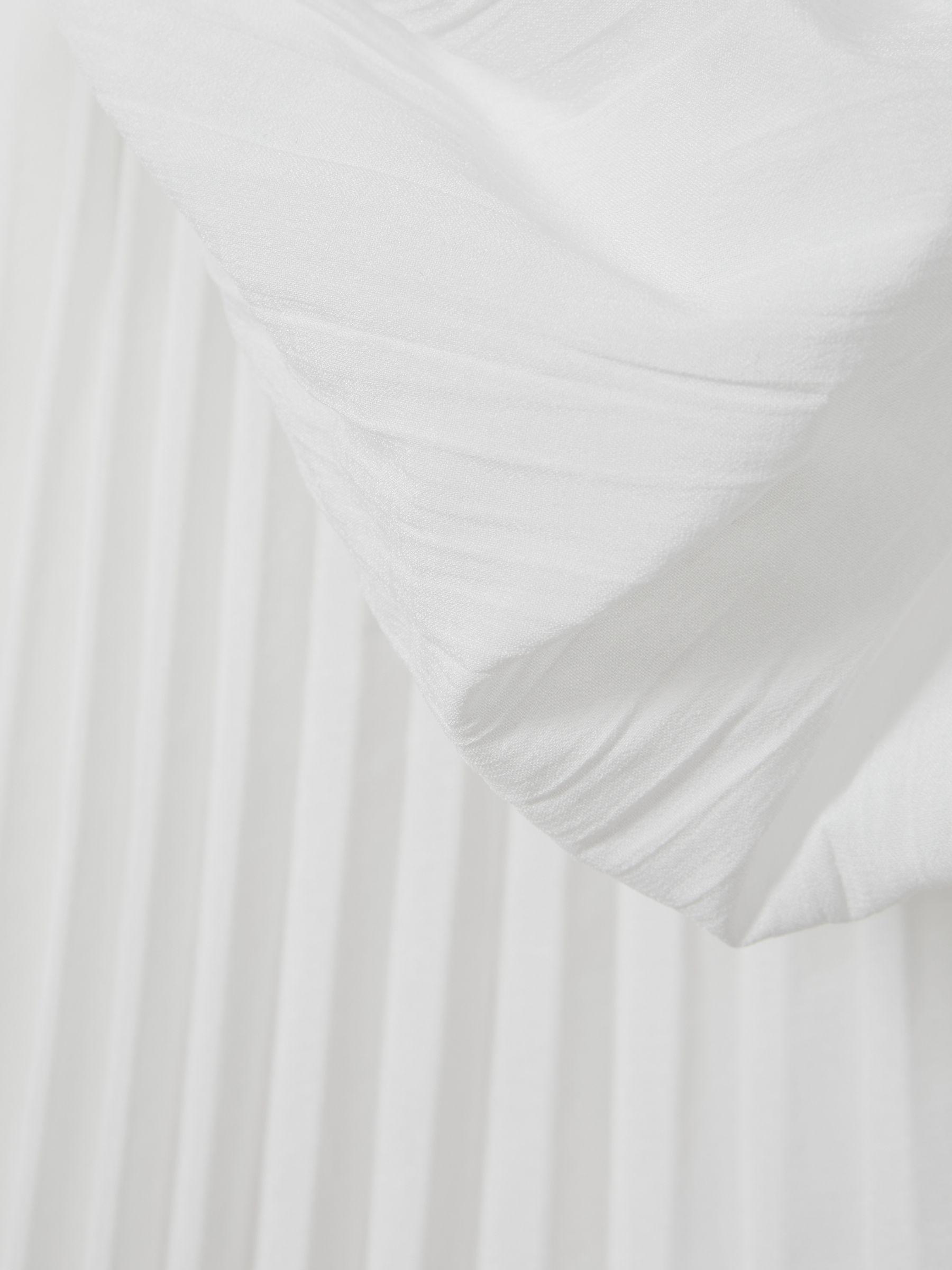 Acler One-Shoulder Asymmetric Midi Dress in Ivory Product Image