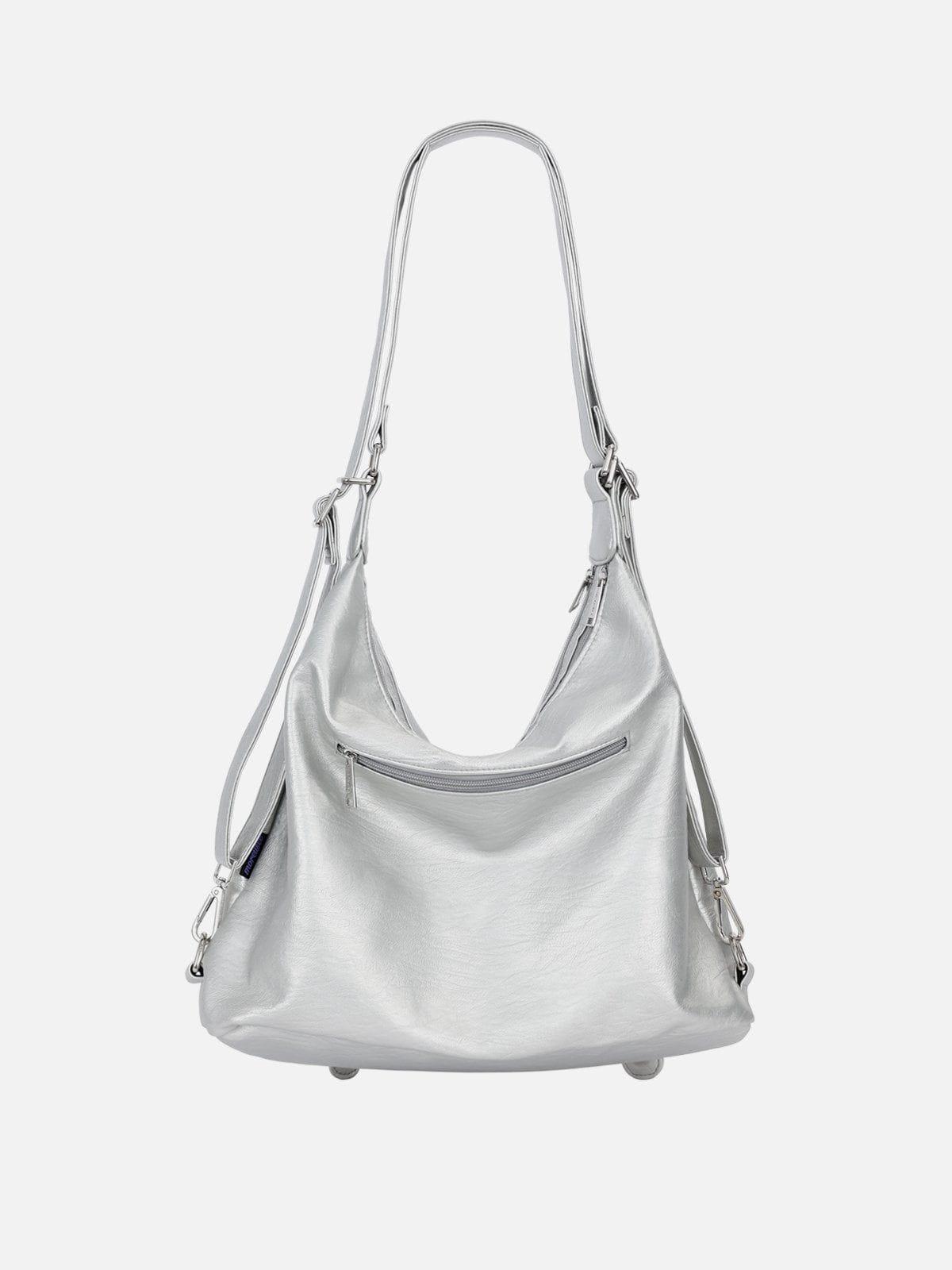 Basic Multi Pocket Faux Leather Bag Product Image