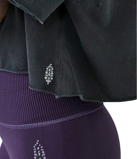 Free People FP Movement Crew Neck Short Sleeve Inspire Oversized Boxy Cropped Shirt Product Image