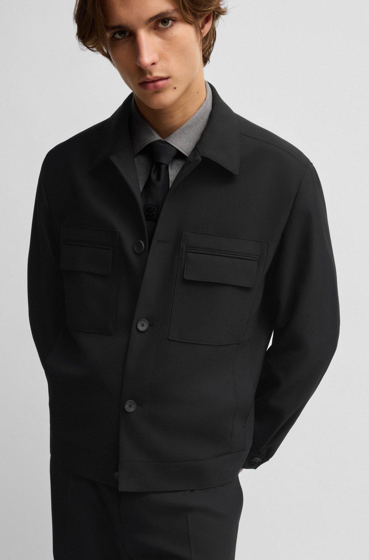 Modern-fit jacket in stretch twill Product Image
