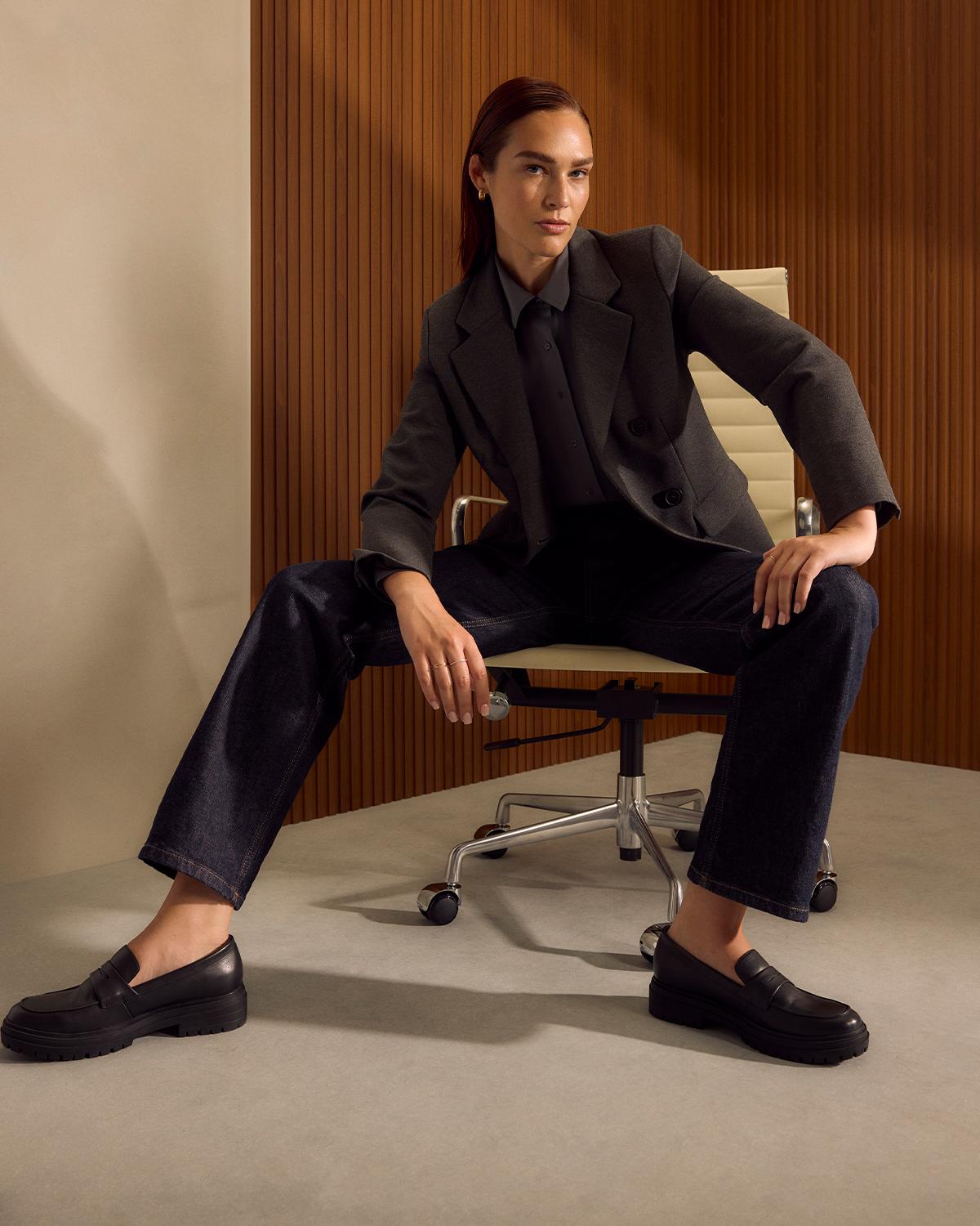 Quince | Women's Italian Leather Lug Sole Loafer Product Image