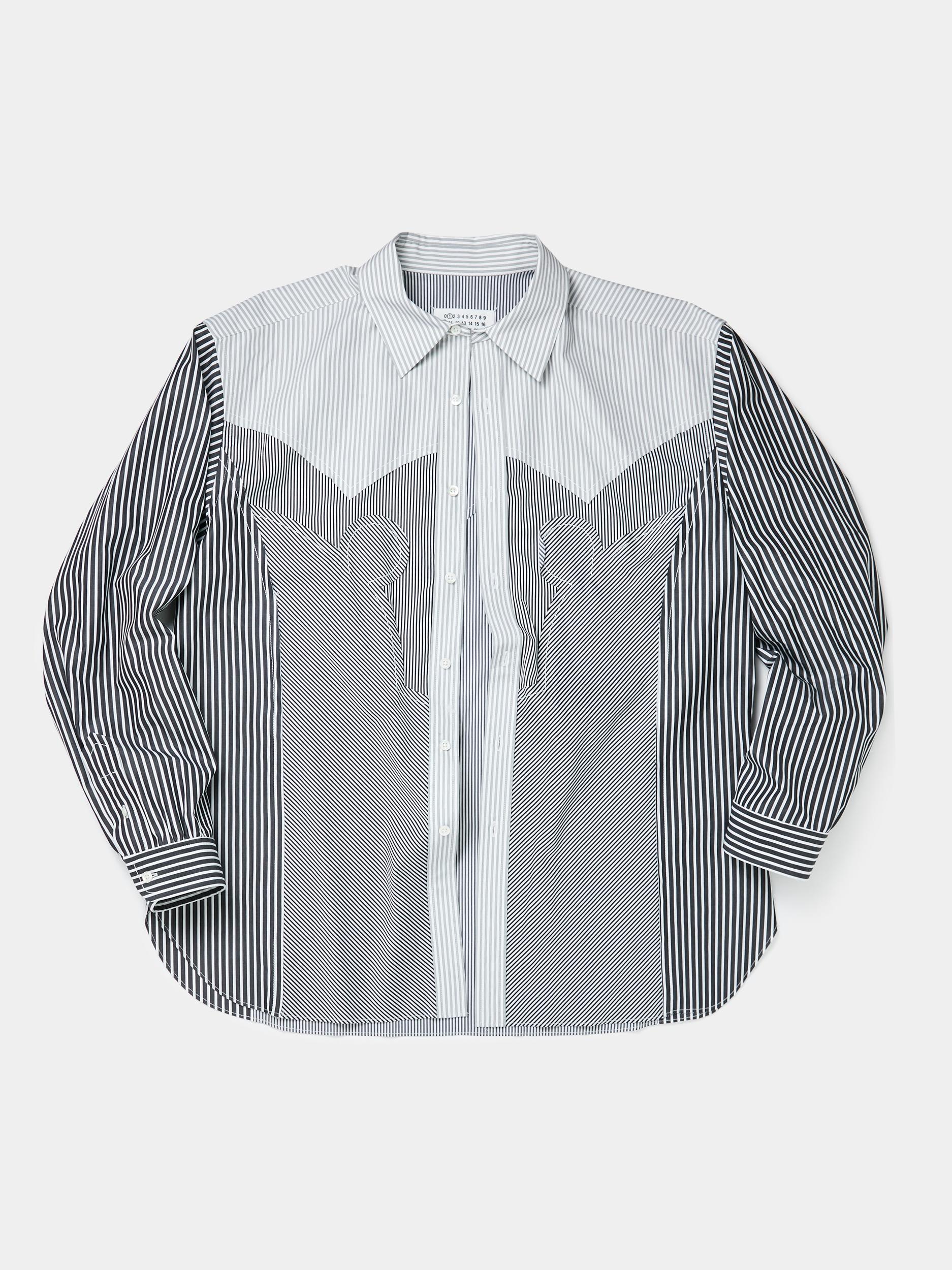 Classic Striped Shirt (Black/White) Product Image