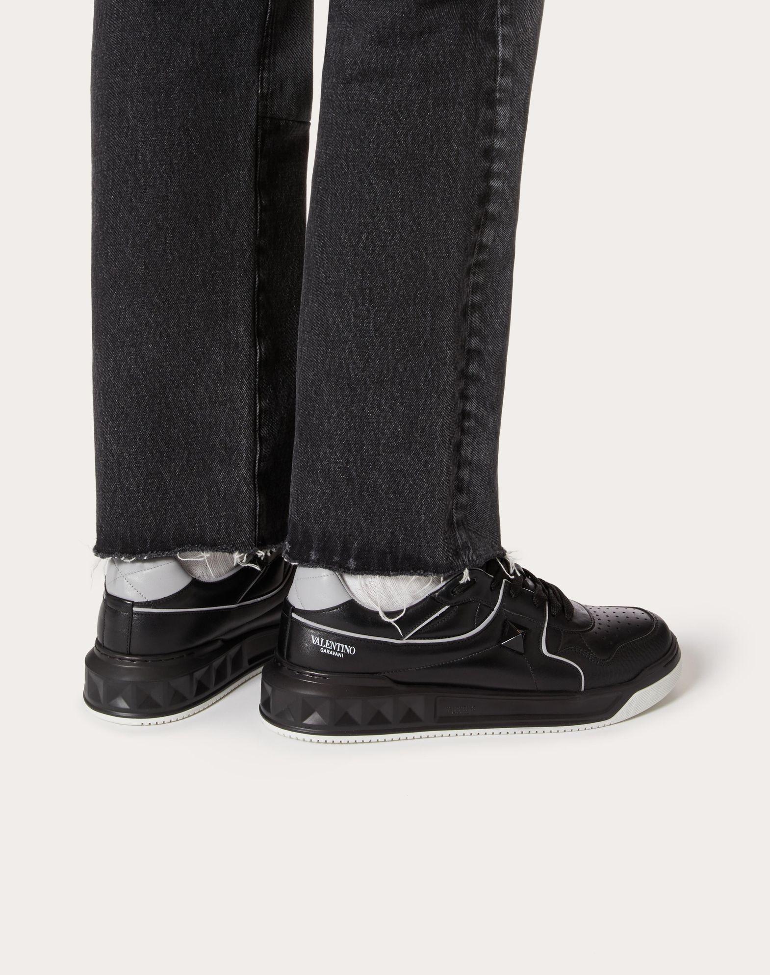 One Stud Low-Top Nappa Sneaker  Product Image