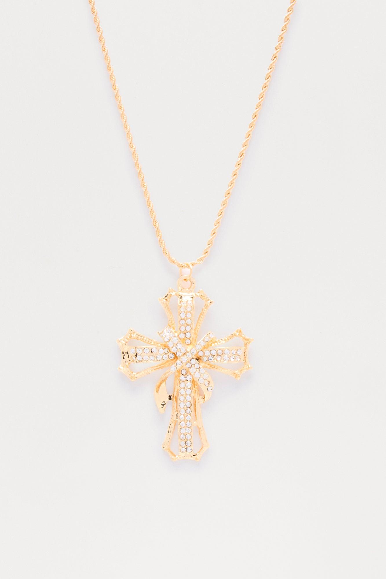 Holy Path Pendant Necklace - Gold Female Product Image