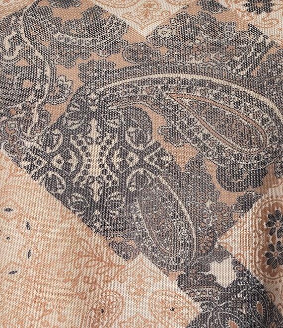 Honey & Sparkle Paisley Printed Mesh Handkerchief Hem Tank Top Product Image