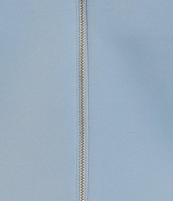 Calvin Klein Short Sleeve V-Neck Scuba A-Line Dress Product Image