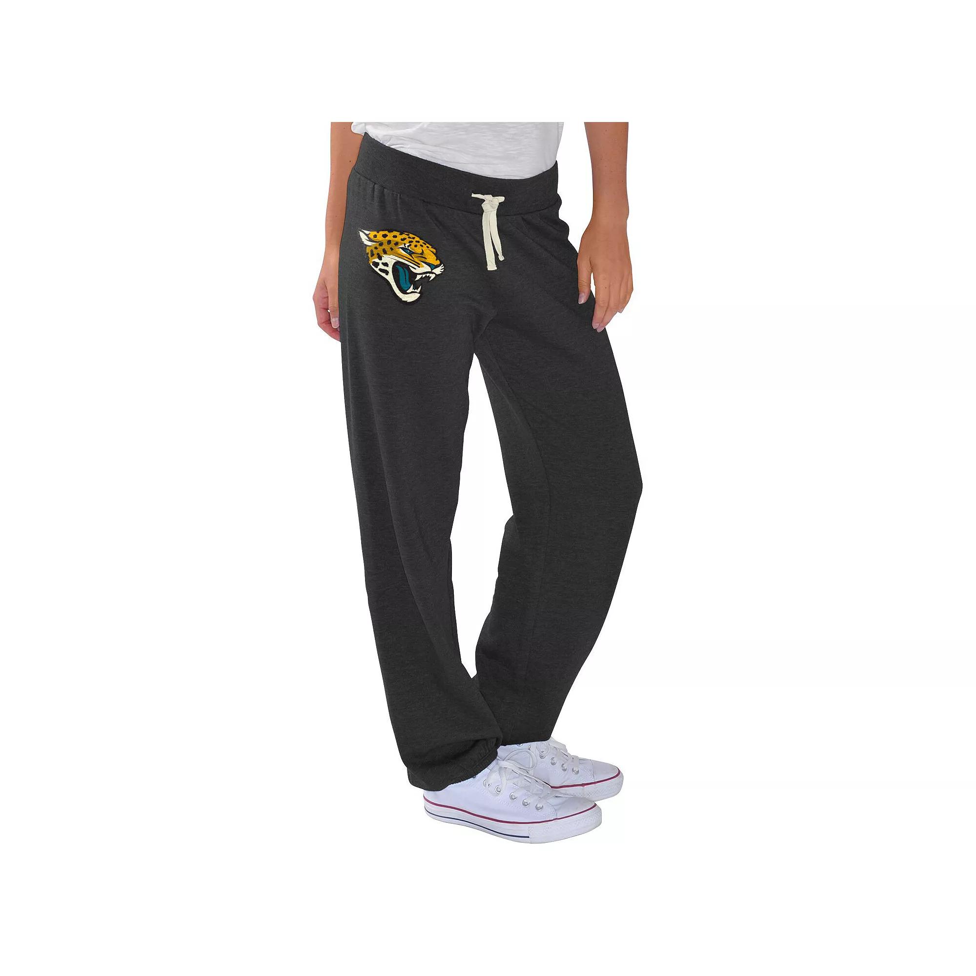 Women's G-III 4Her by Carl Banks Black Jacksonville Jaguars Scrimmage Fleece Pants,  Product Image