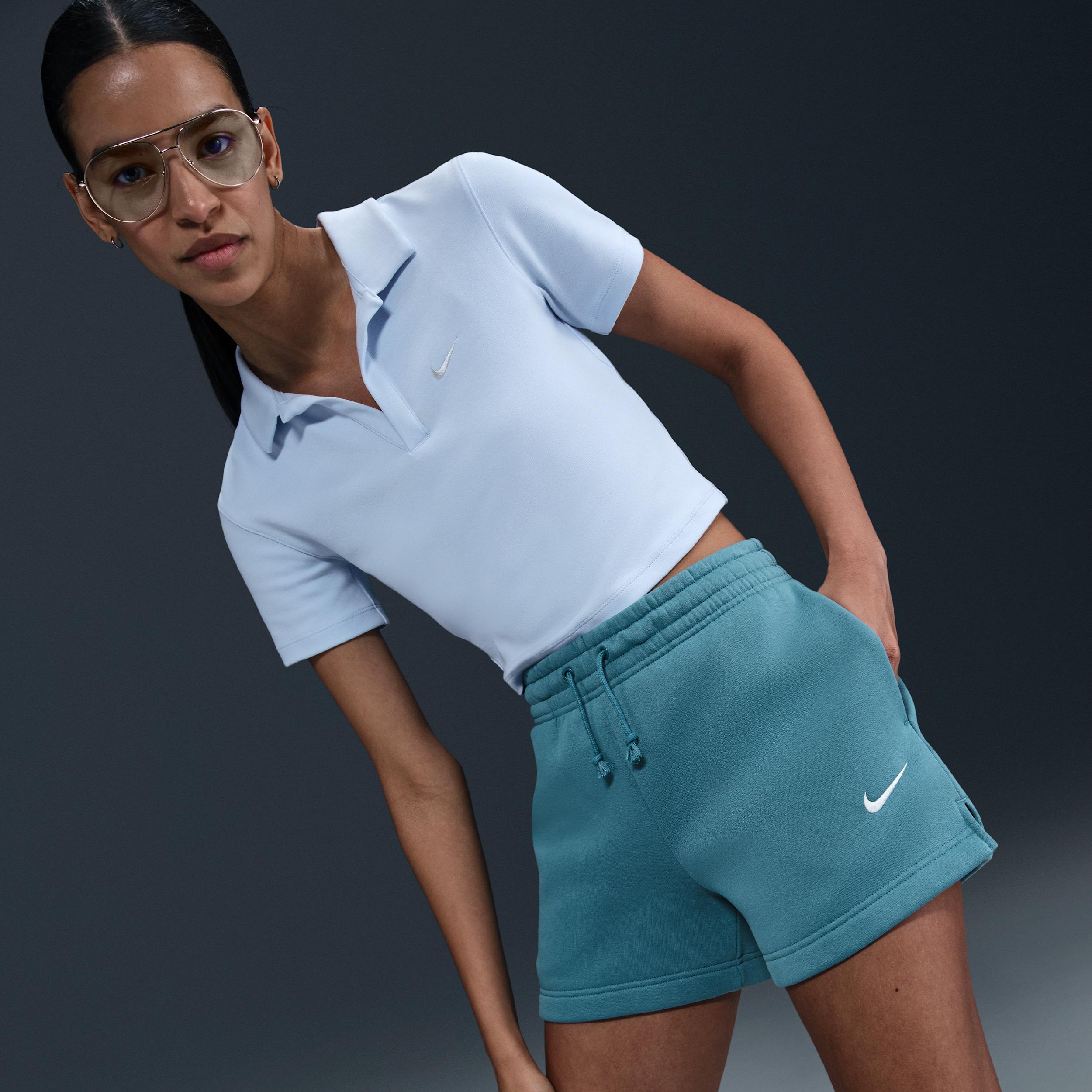 Womens Nike Sportswear Phoenix Fleece Mid-Rise 4 Shorts | IH2108-006 Product Image