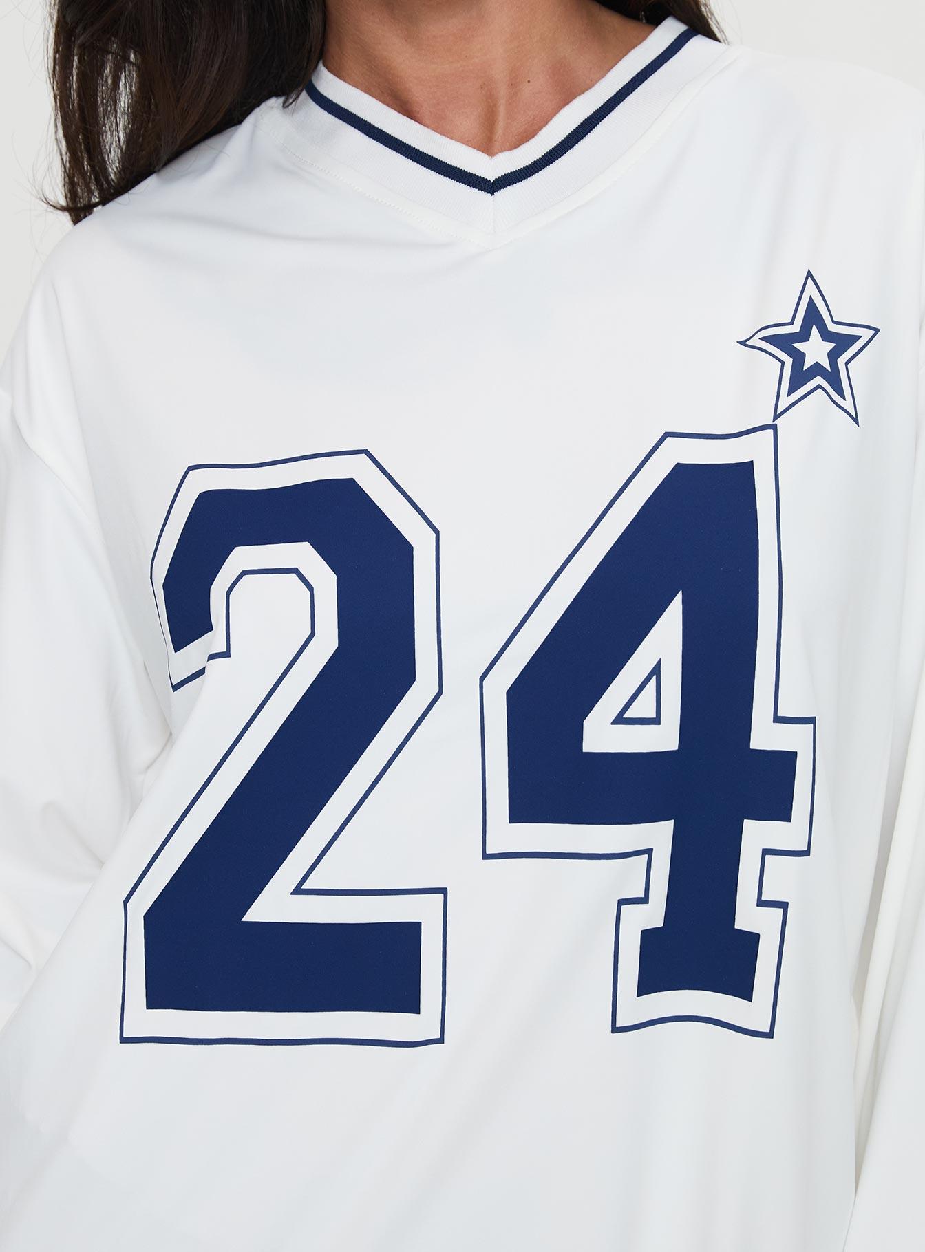 Star Player Long Sleeve Top White Product Image