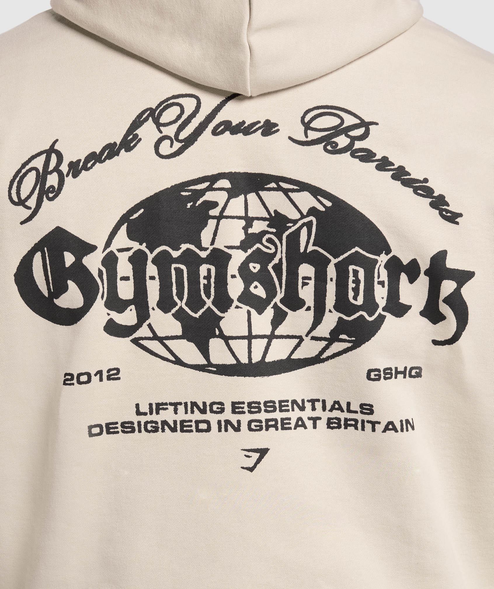 Gymshark Break Your Barriers Hoodie - Pebble Grey Male Product Image