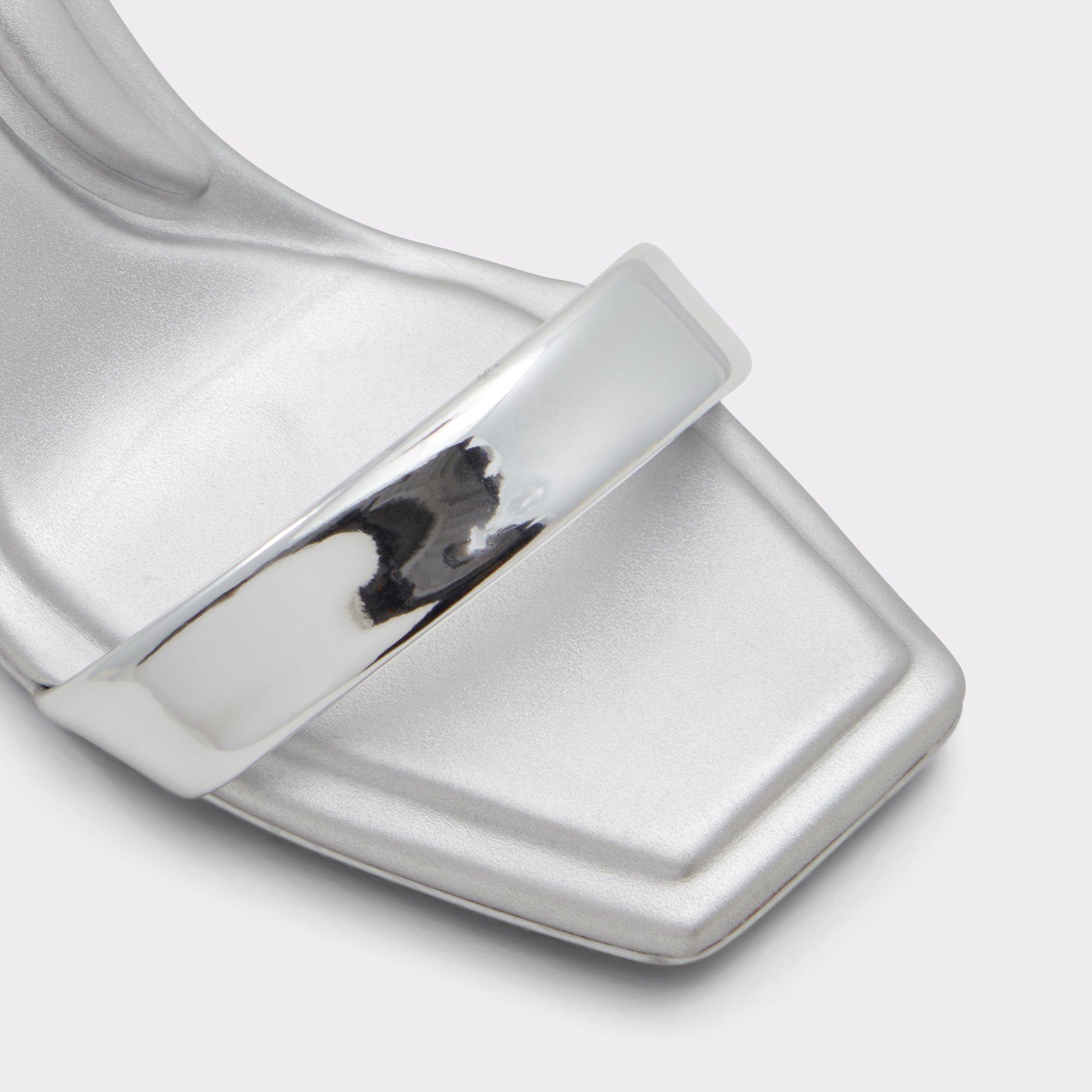 Aurorai Silver Women's Block heels | ALDO US Product Image