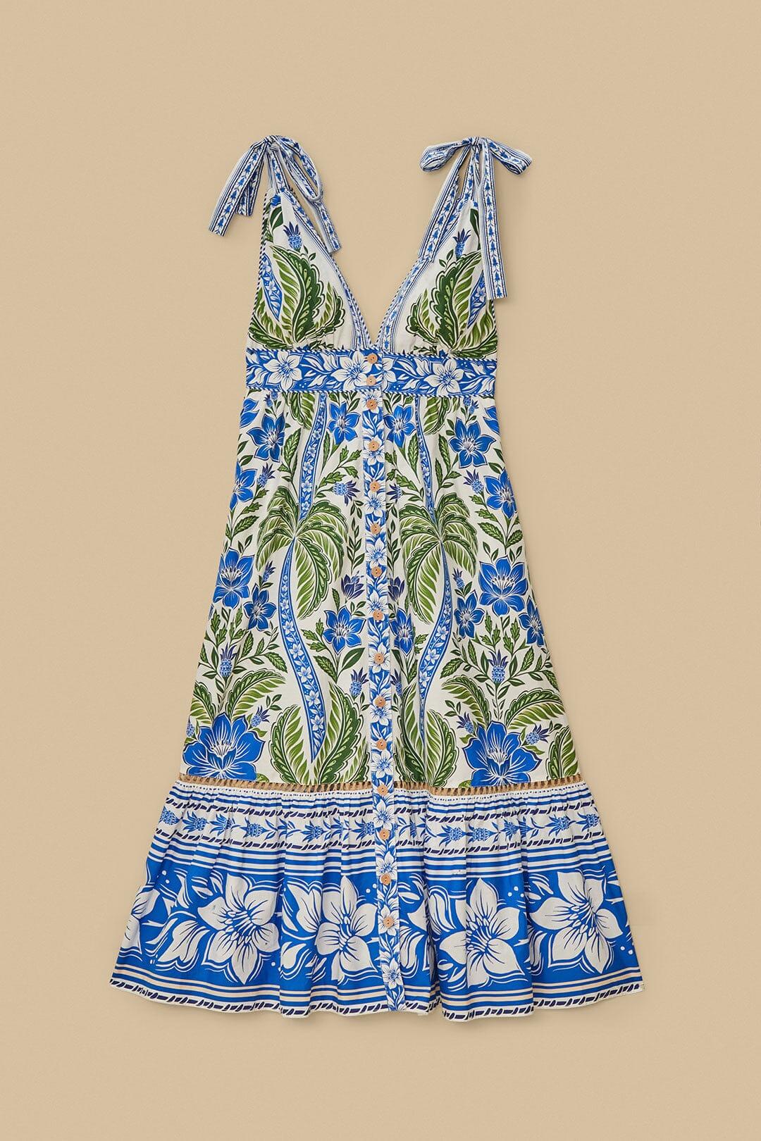 Off-White Tropicance Organic Cotton Midi Dress Product Image