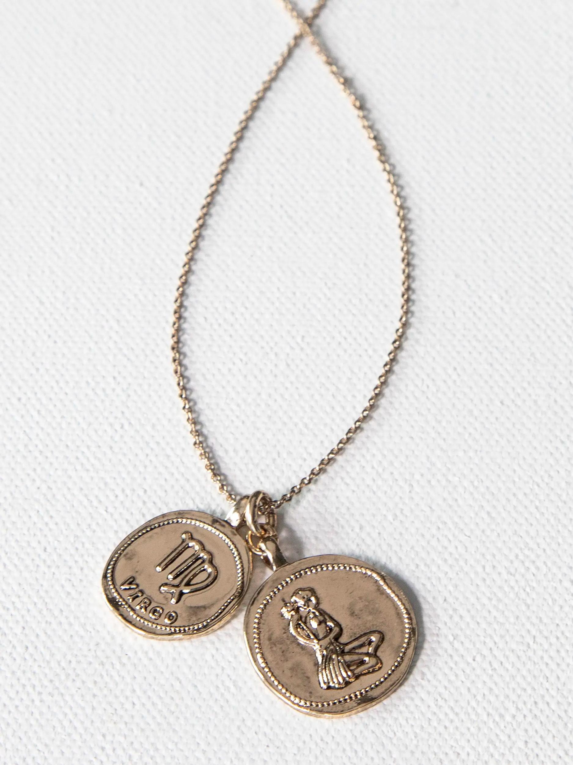 Zodiac Coin Necklace - Capricorn Product Image