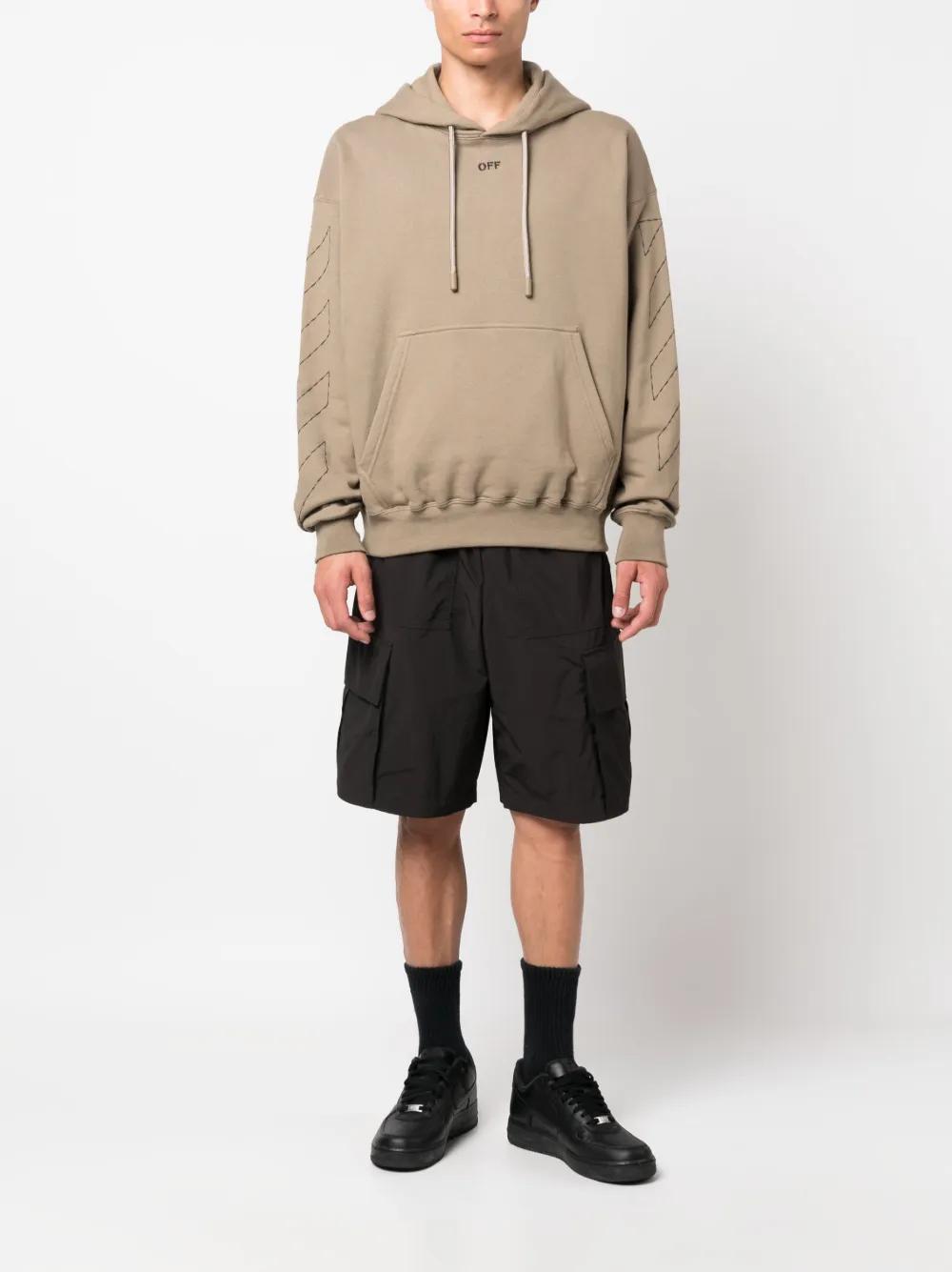 Off Stitch cotton hoodie Product Image