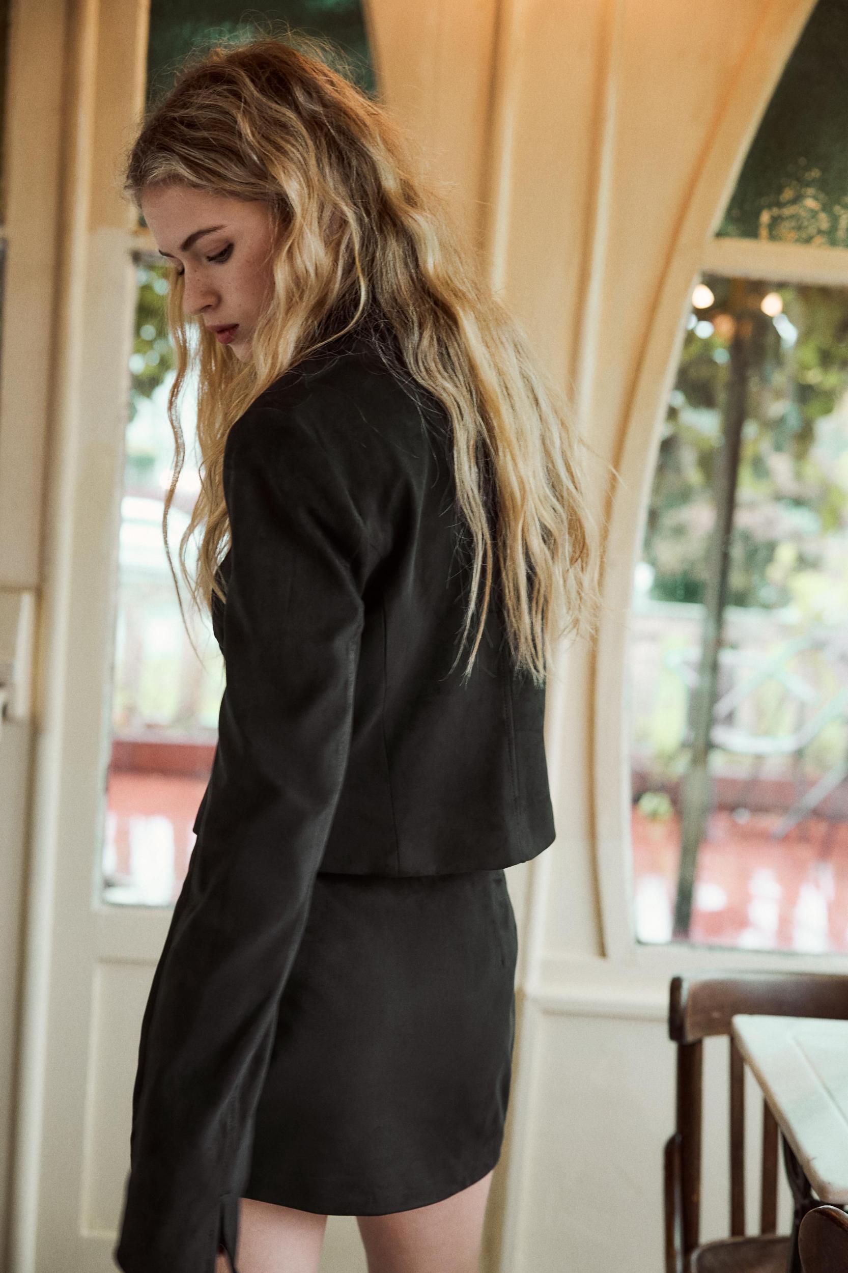 FAUX SUEDE MINI SKIRT Product Image