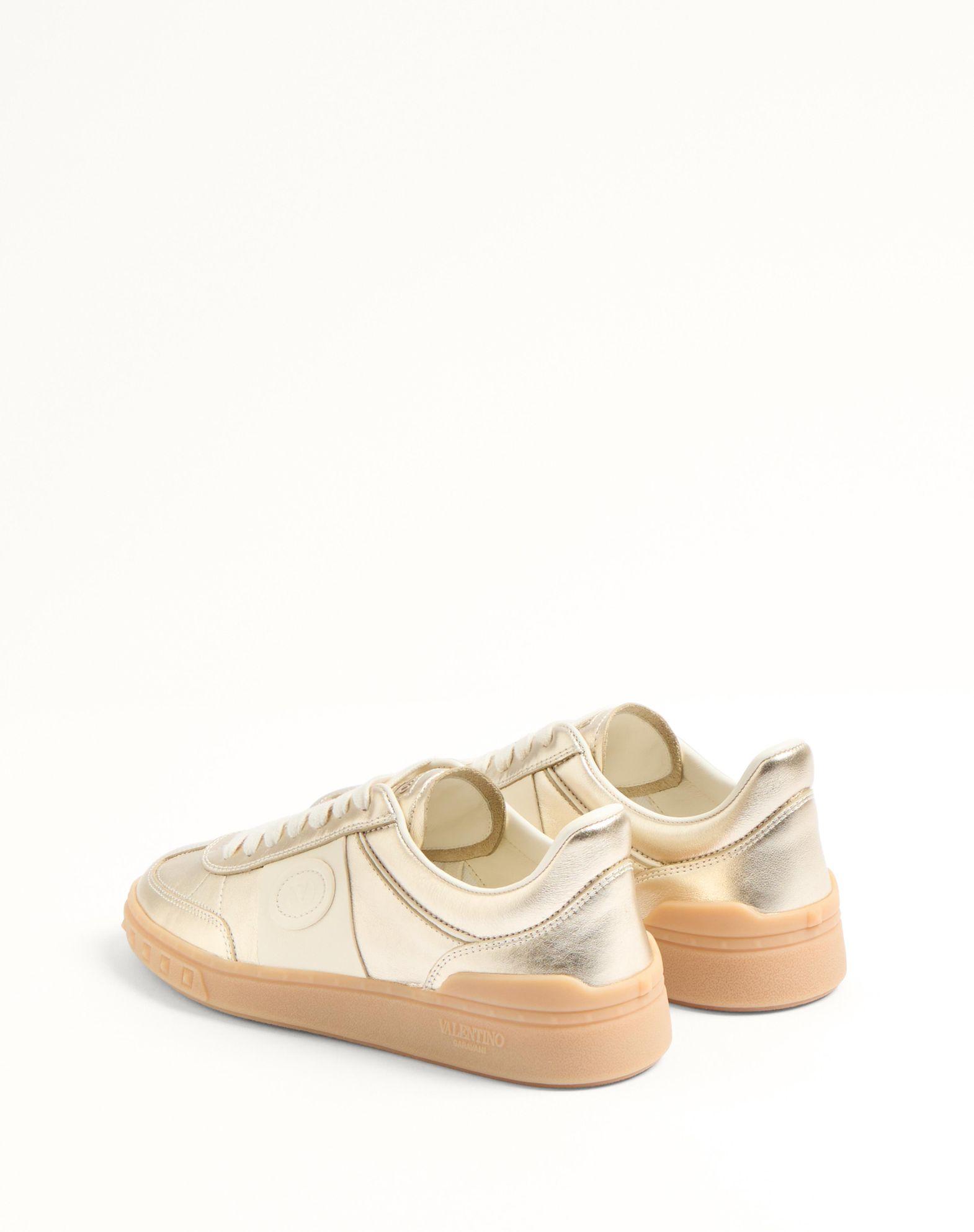 Upvillage Trainer In Laminated Calfskin With Nappa Calfskin Leather Band Product Image
