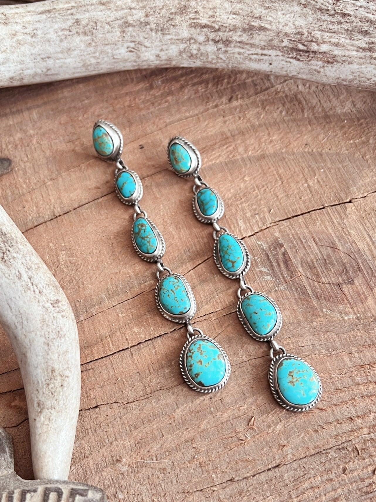 Cinco Turquoise Drop Earrings Product Image