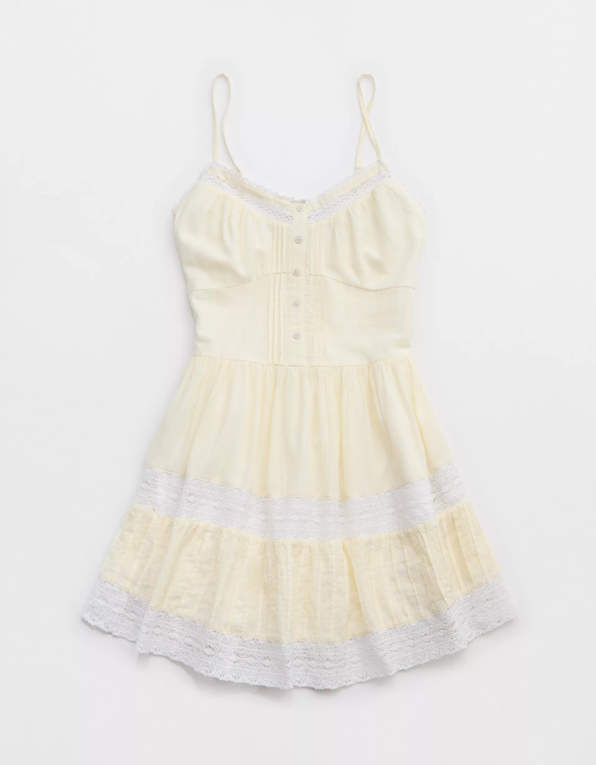 Aerie Button Up Mini Dress Product Image