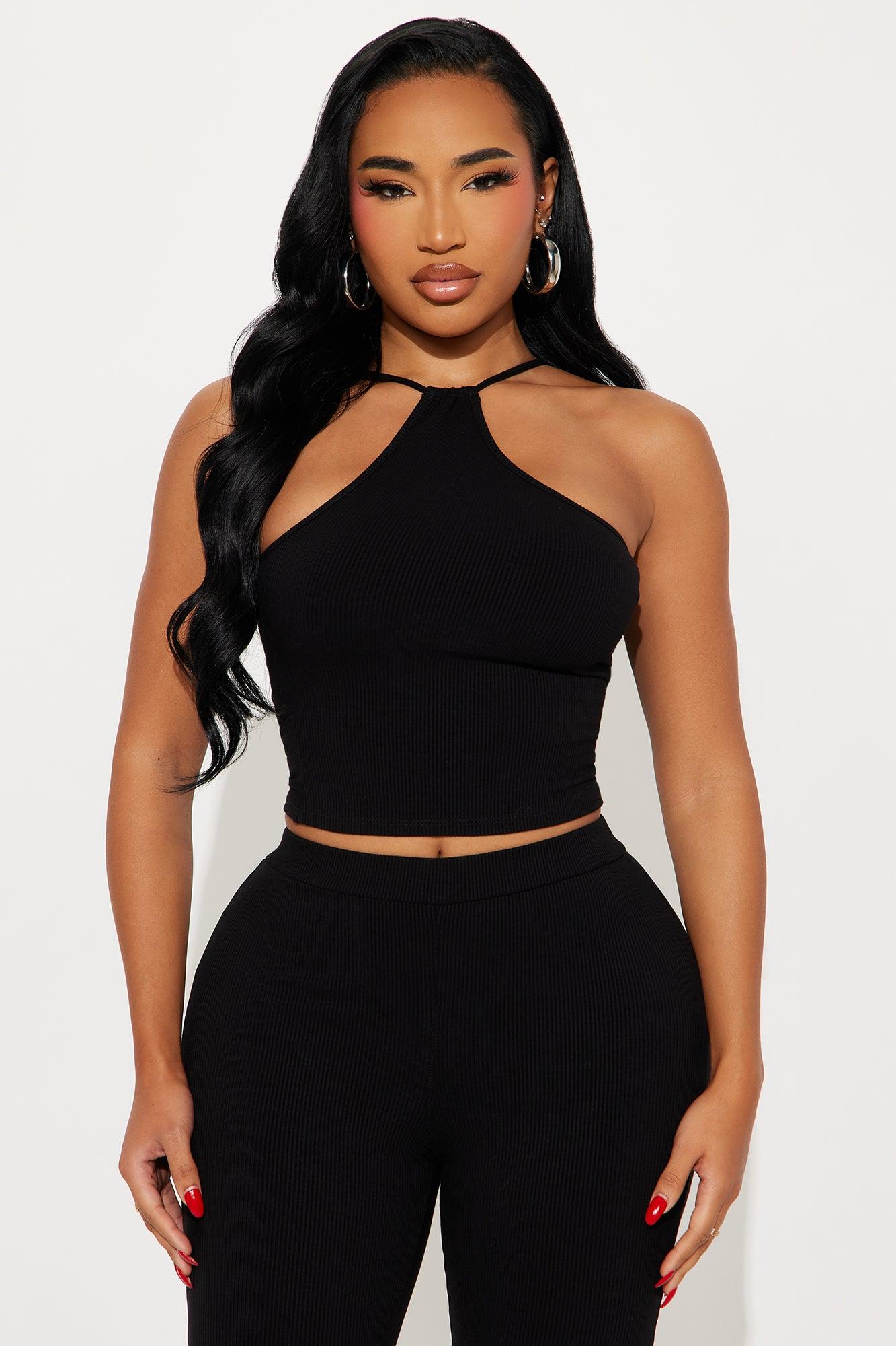 Myla Snatched Flare Leg Pant Set - Black Female Product Image