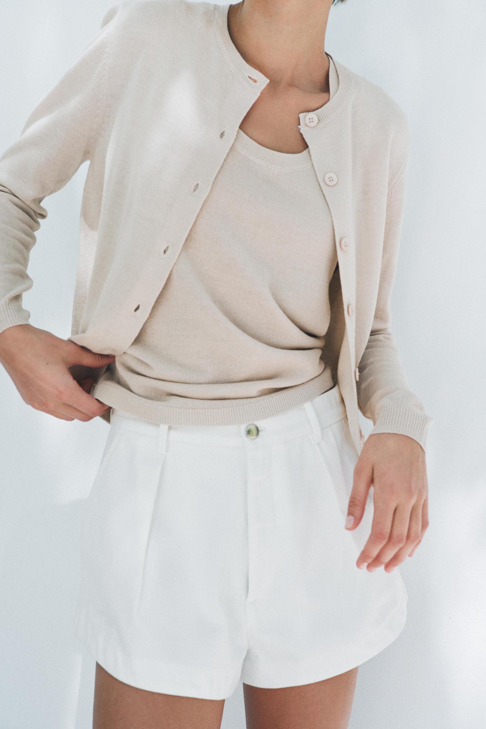 WOOL BLEND BASIC KNIT TOP Product Image