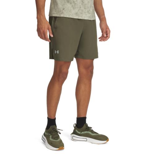 Under Armour Mens Under Armour Launch 7 Shorts - Mens White/Reflective/Castlerock Product Image