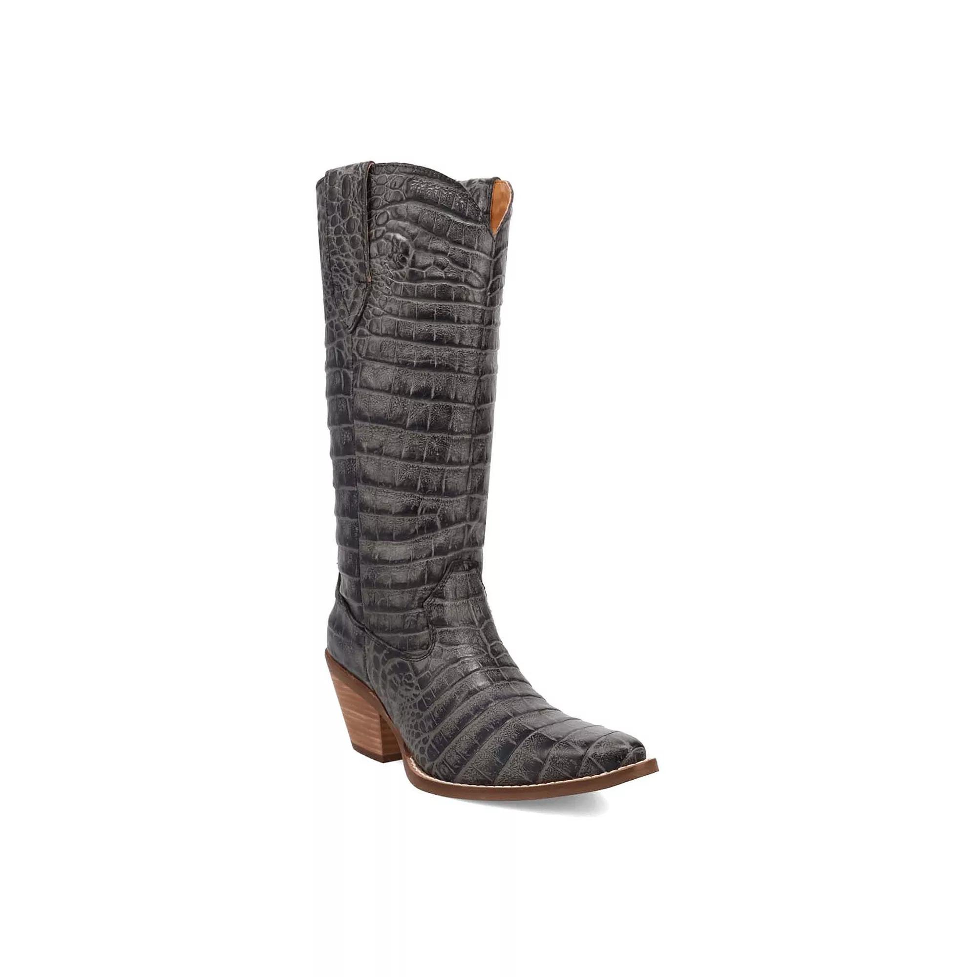 Dingo Ozzie Women's Leather Boots, Size: 9, Black Product Image