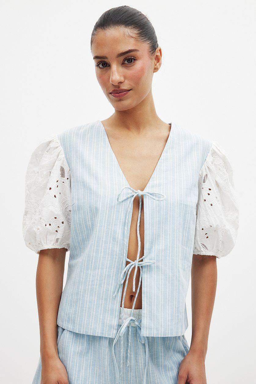 Anglaise Tie Detail Top Product Image